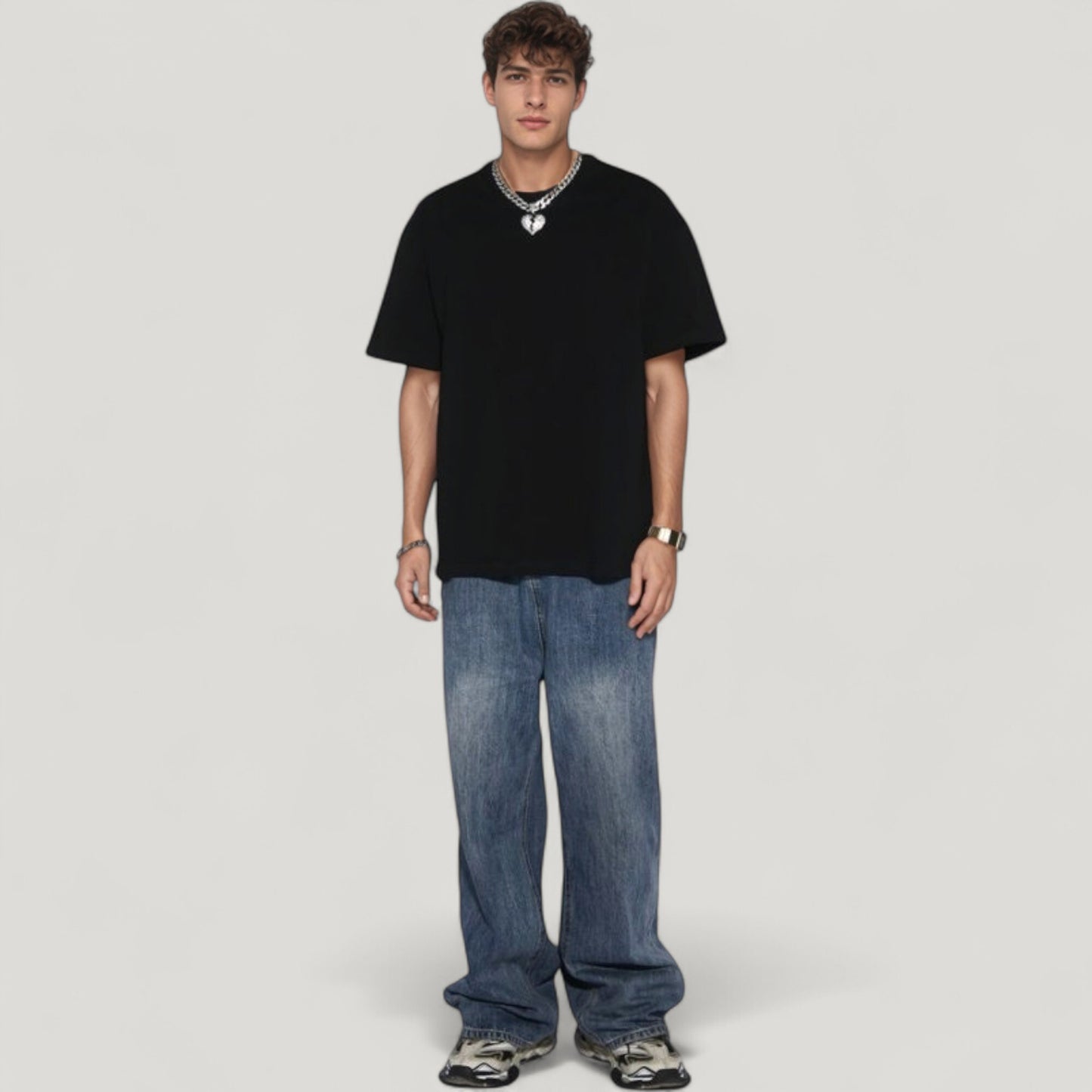 Anna-Kaci Active Men's Classic Short Sleeve Crew Neck T-Shirt with Relaxed Fit and Timeless Style