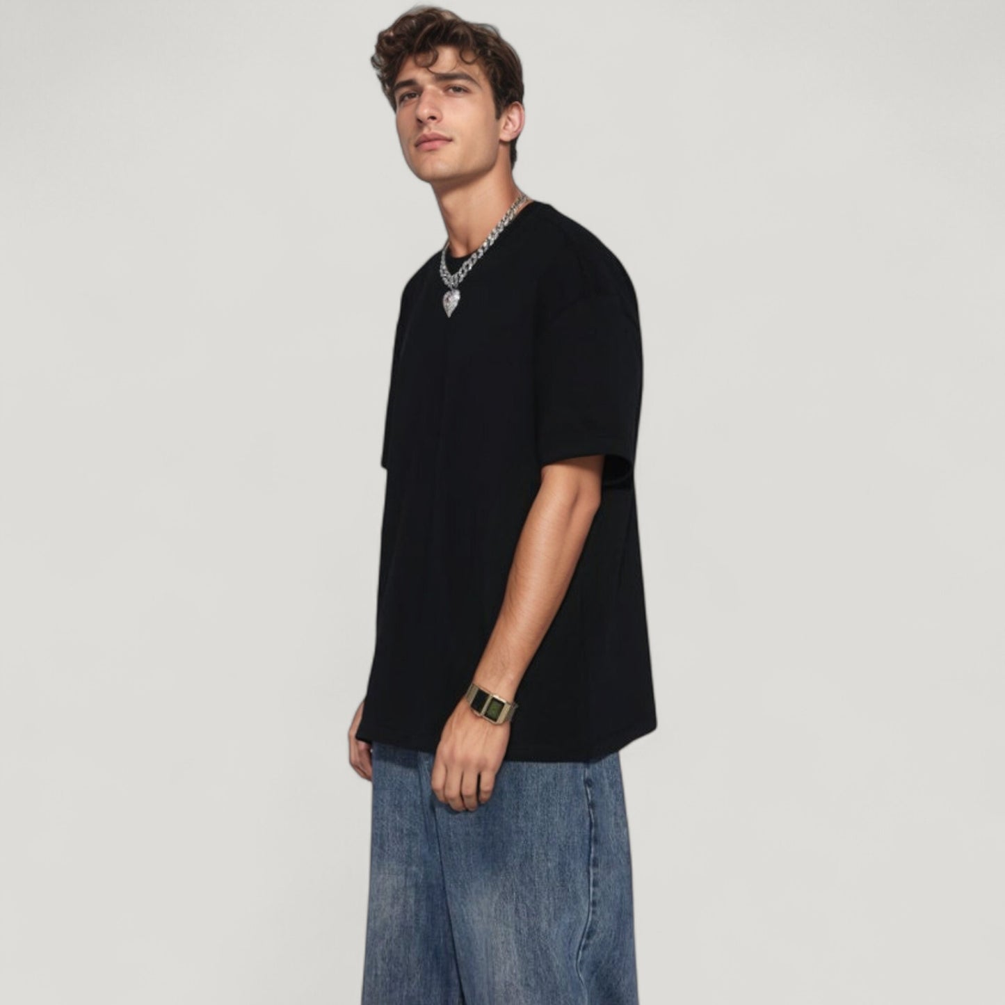 Anna-Kaci Active Men's Classic Short Sleeve Crew Neck T-Shirt with Relaxed Fit and Timeless Style