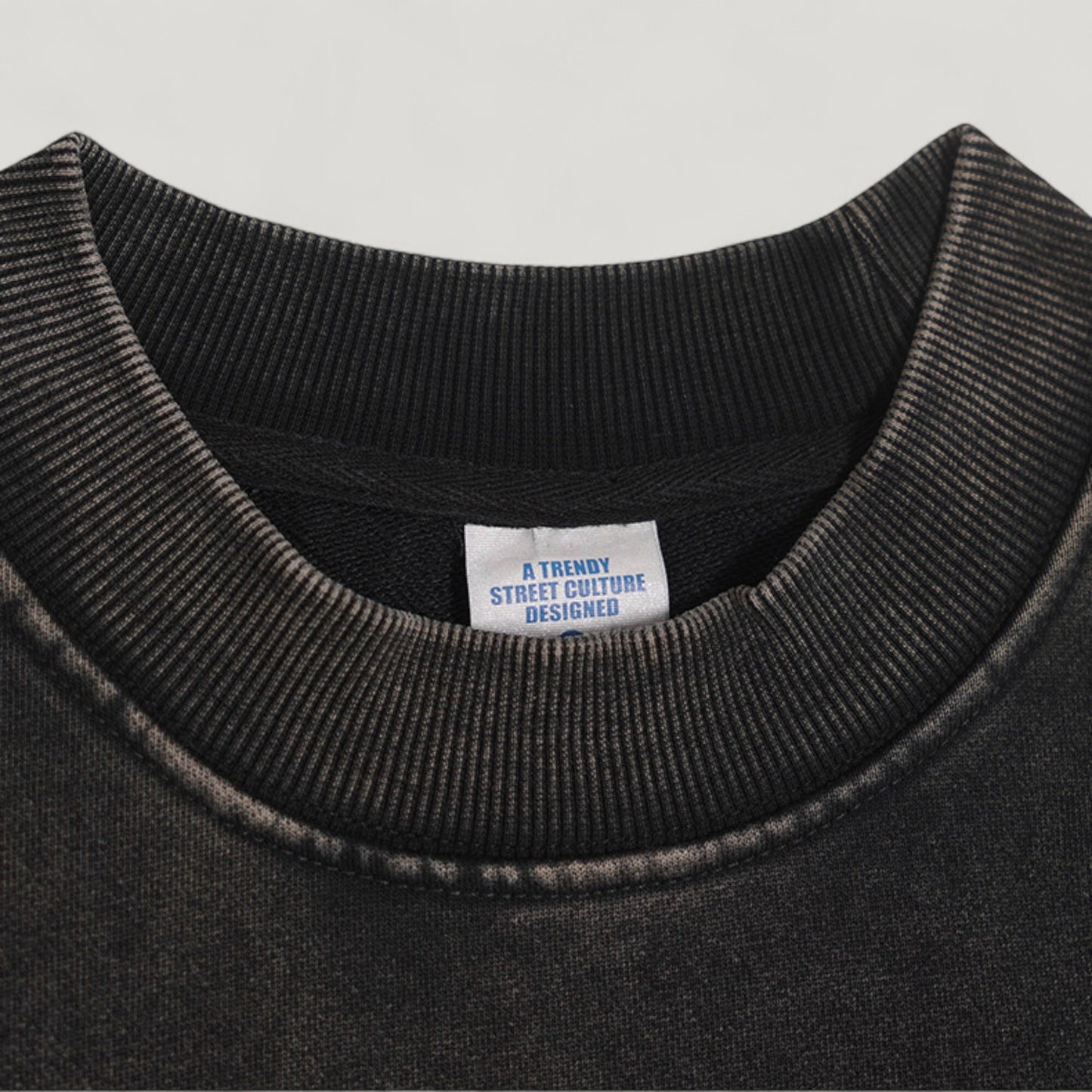 Anna-Kaci Active Men's Oversized Crew Neck Long Sleeve Sweatshirt with Relaxed Fit and Minimalist Style