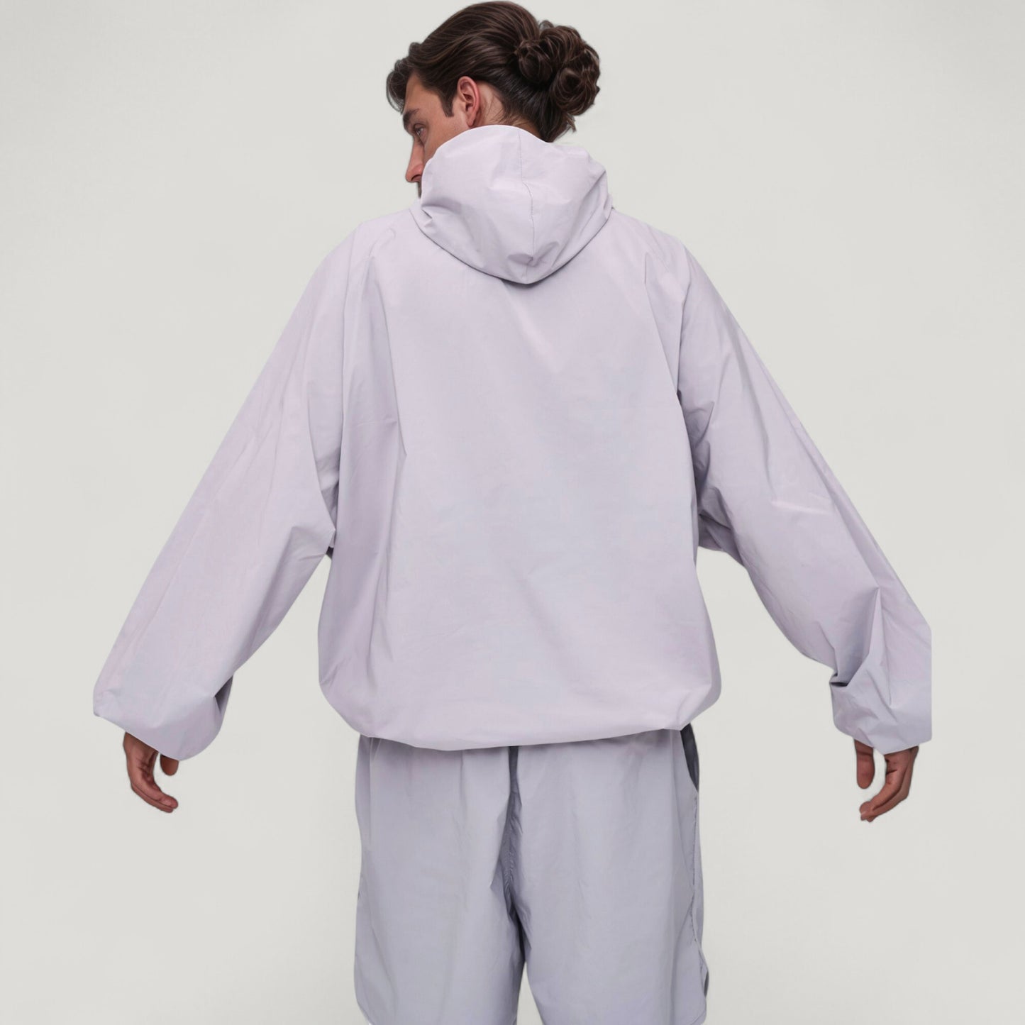 Anna-Kaci Active Men's Lightweight Hooded Sun Protection Pullover with Half Zip and Relaxed Fit