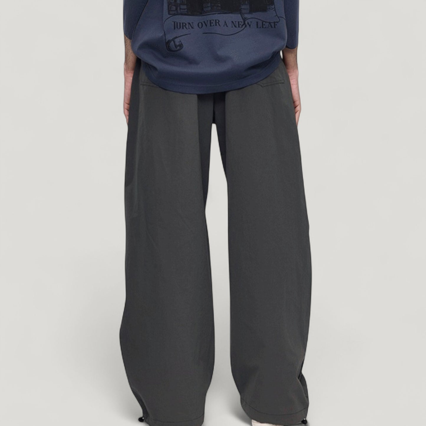 Anna-Kaci Active Men's Wide Leg Relaxed Fit Drawstring Waist Casual Sweatpants