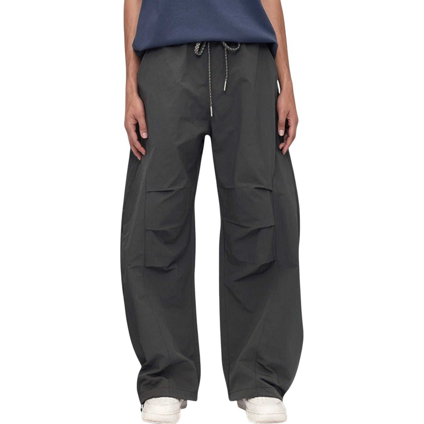Anna-Kaci Active Men's Wide Leg Relaxed Fit Drawstring Waist Casual Sweatpants