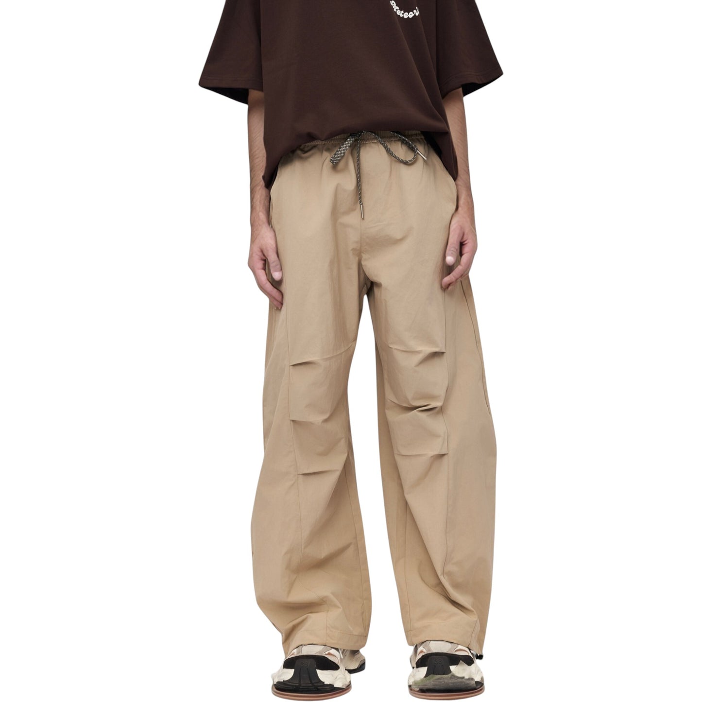 Anna-Kaci Active Men's Wide Leg Relaxed Fit Drawstring Waist Casual Sweatpants