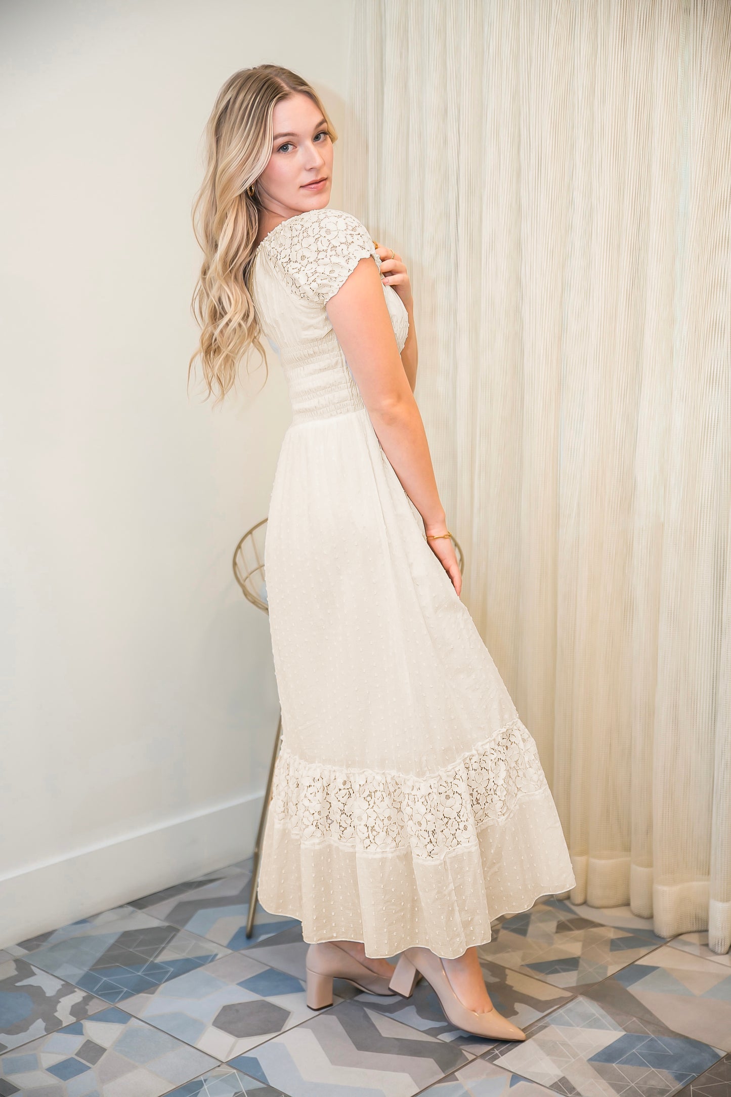 Renaissance Boho Lace Maxi Dress