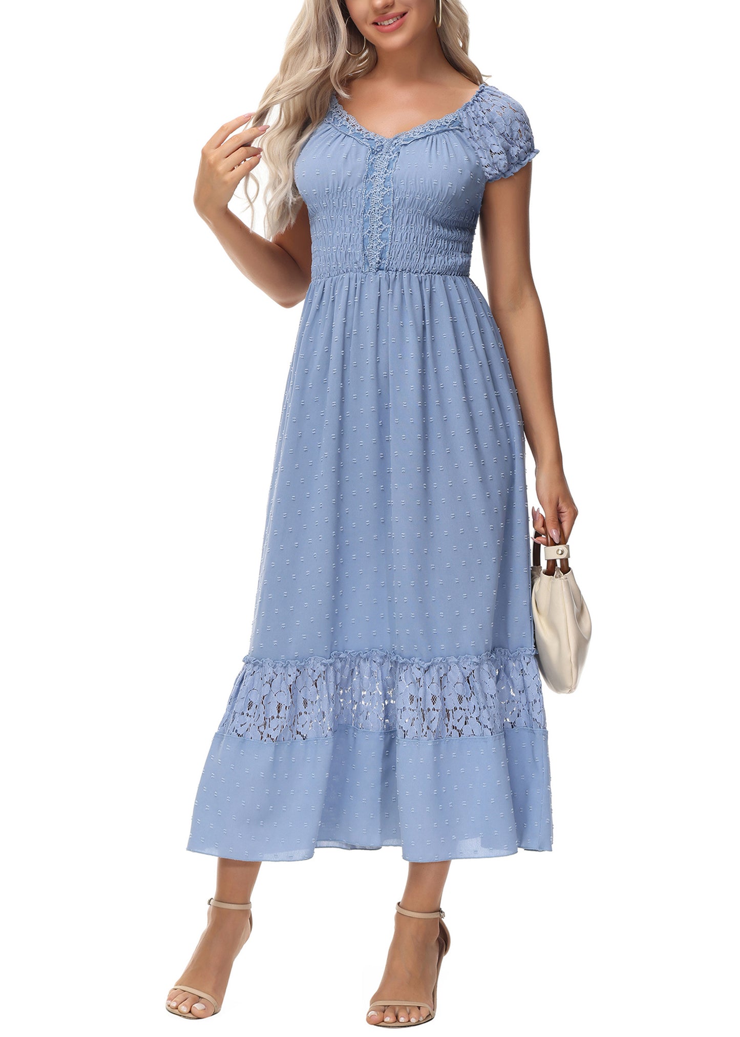 Renaissance Boho Lace Maxi Dress