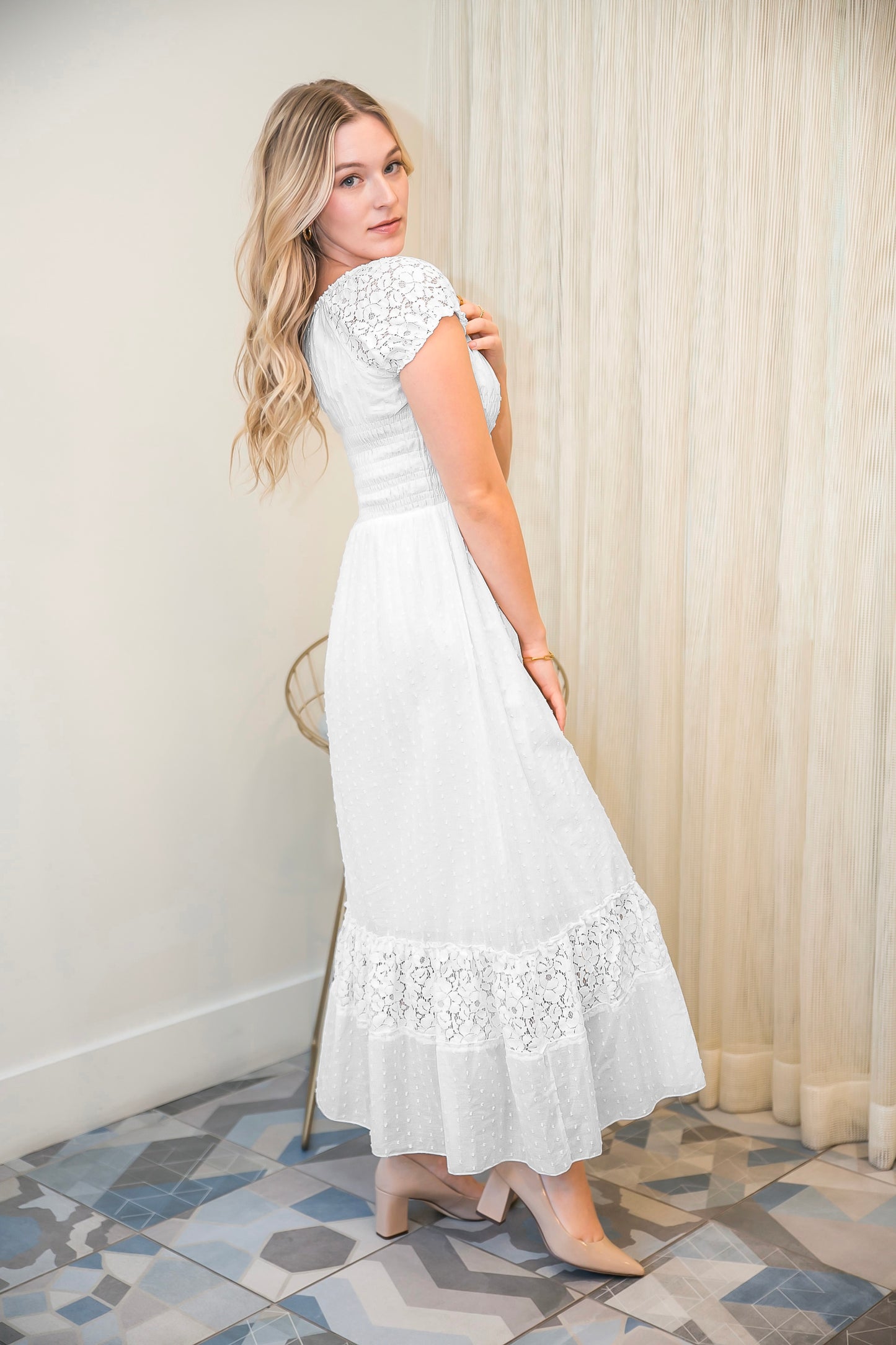 Renaissance Boho Lace Maxi Dress