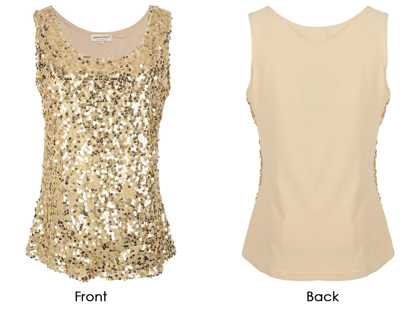 Glitz & Glam Sequin Party Tank Top