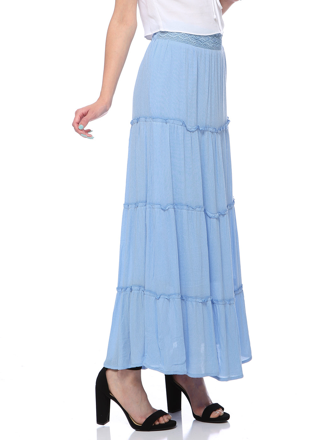 Maxi Bohemian Layered Skirt