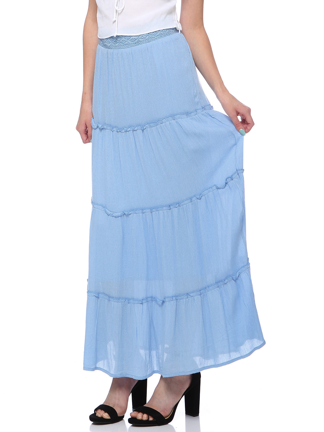 Maxi Bohemian Layered Skirt