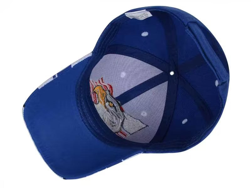 Gorras de béisbol con velcro ajustables en 3D con la bandera estadounidense patriótica de Anna-Kaci, con águila y halcón