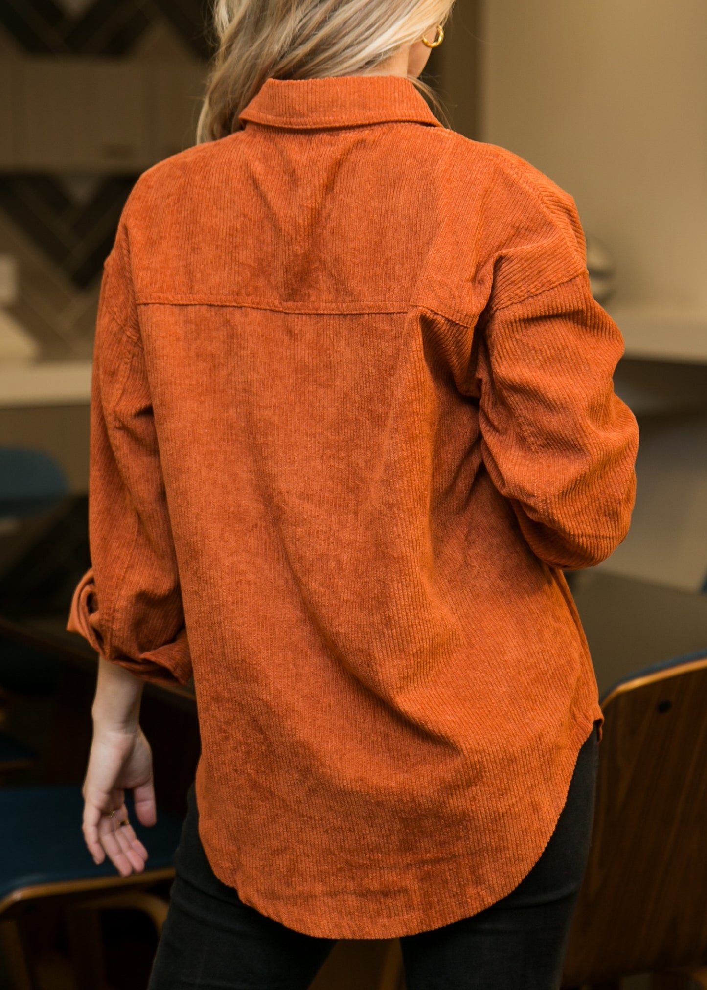 Camisa informal de manga larga con botones y estilo boyfriend para mujer de Anna-Kaci