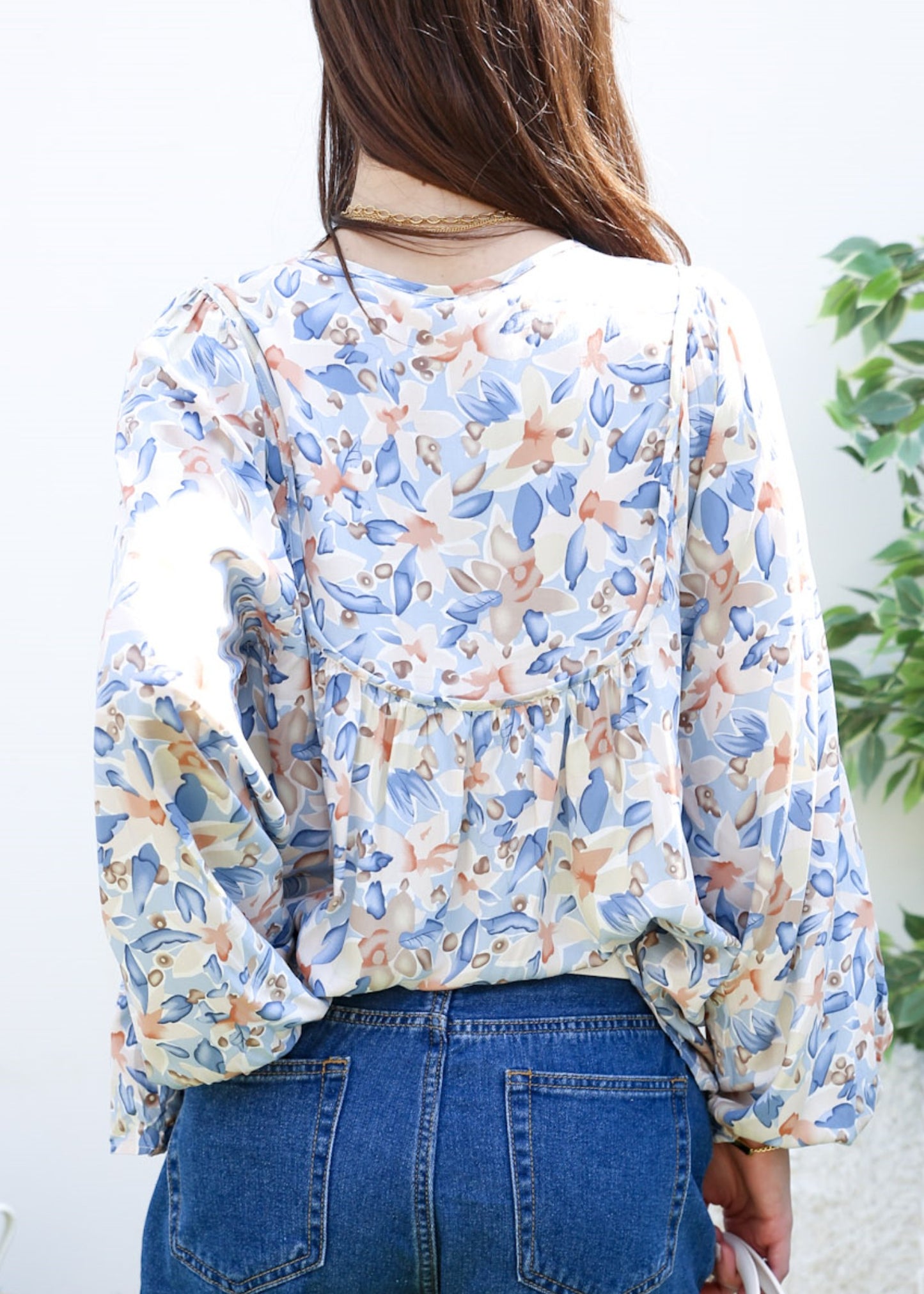 Anna-Kaci Women Summer Boho Ruffle Shirt Drawstring Long Sleeve Flowy Blouse