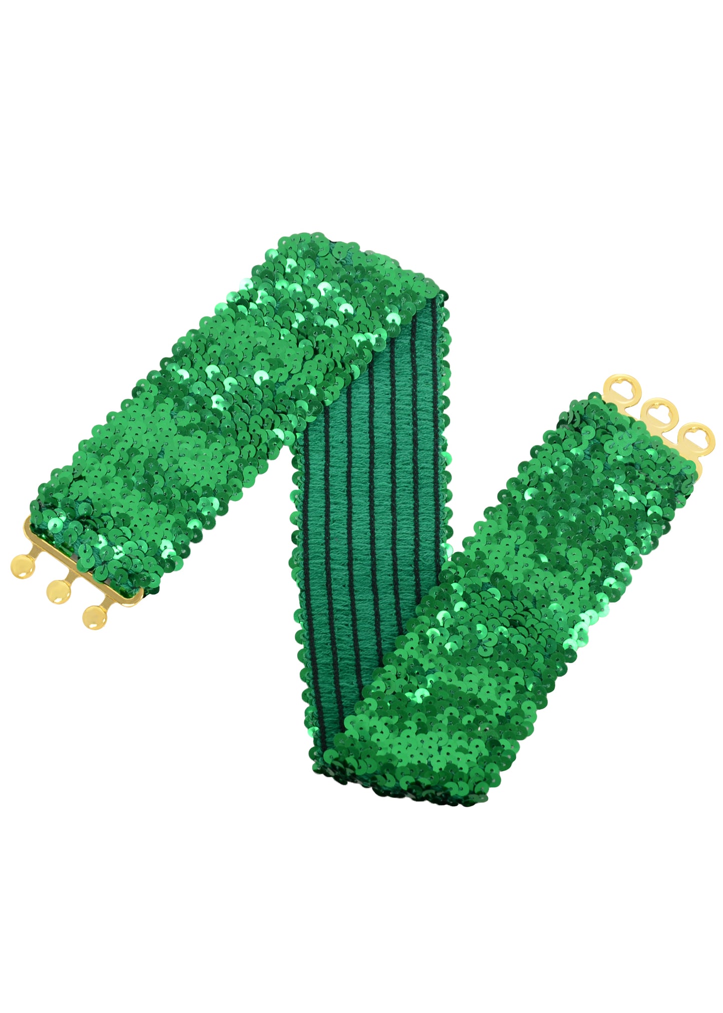 Anna-Kaci Women Glitter Sequin Belts Stretchy Sparkly Cinch Belt Disco Party Costume Elastic Waist Accessory