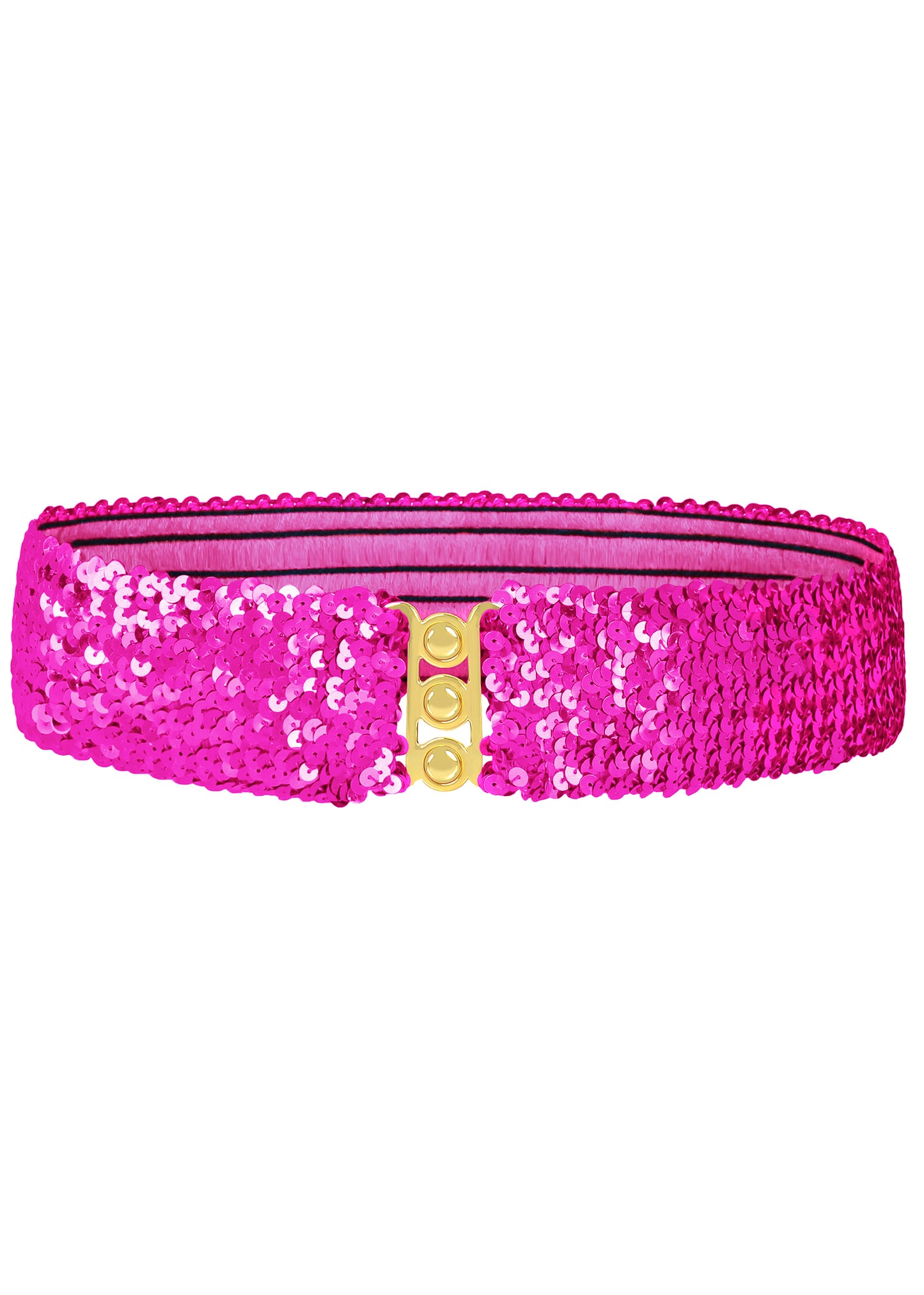 Anna-Kaci Women Glitter Sequin Belts Stretchy Sparkly Cinch Belt Disco Party Costume Elastic Waist Accessory