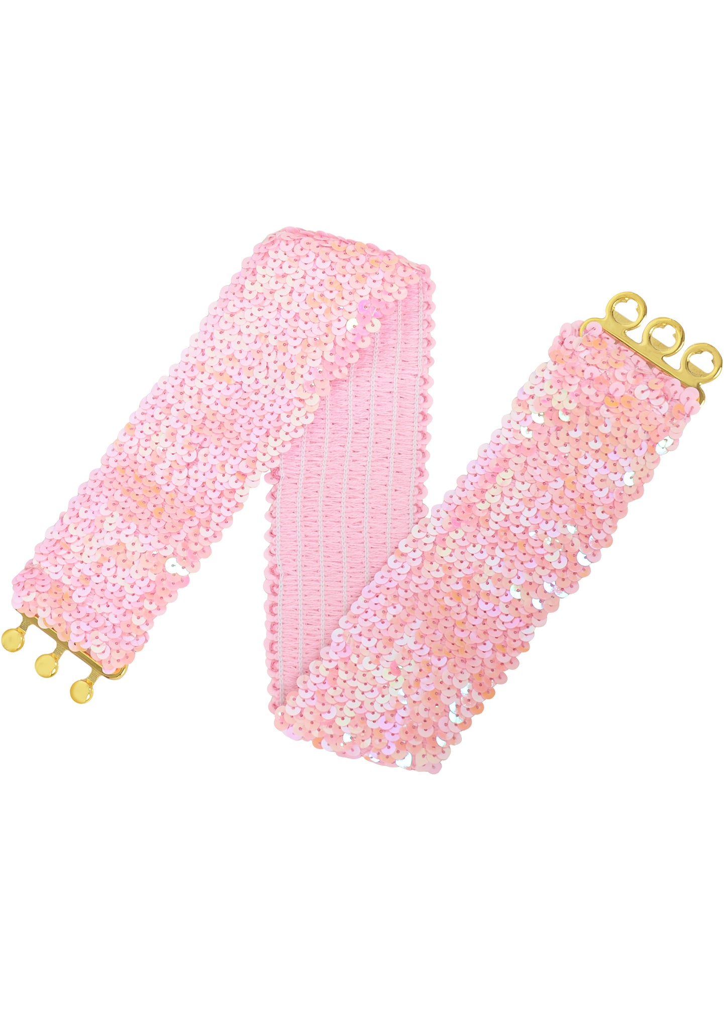 Anna-Kaci Women Glitter Sequin Belts Stretchy Sparkly Cinch Belt Disco Party Costume Elastic Waist Accessory