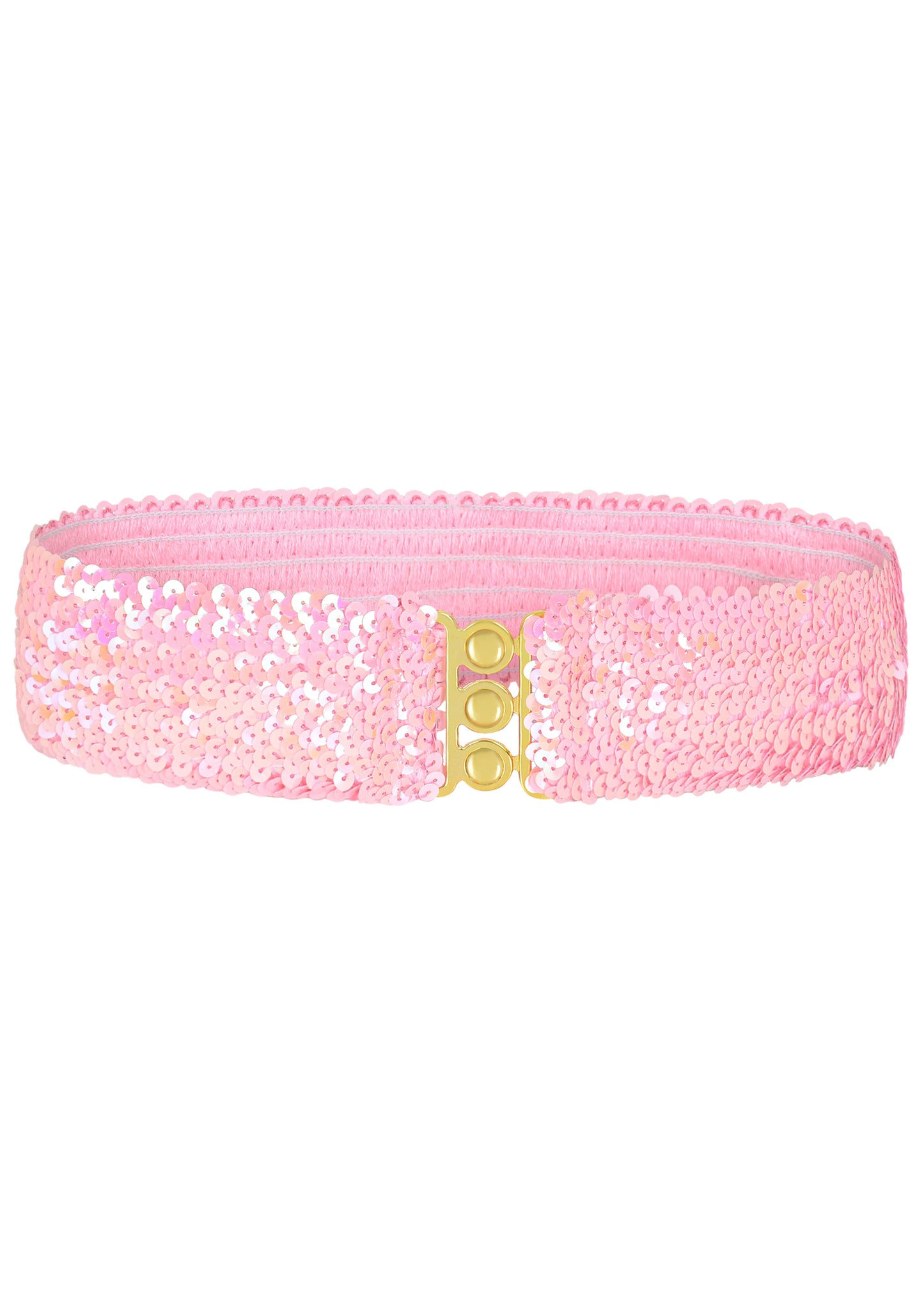 Anna-Kaci Women Glitter Sequin Belts Stretchy Sparkly Cinch Belt Disco Party Costume Elastic Waist Accessory