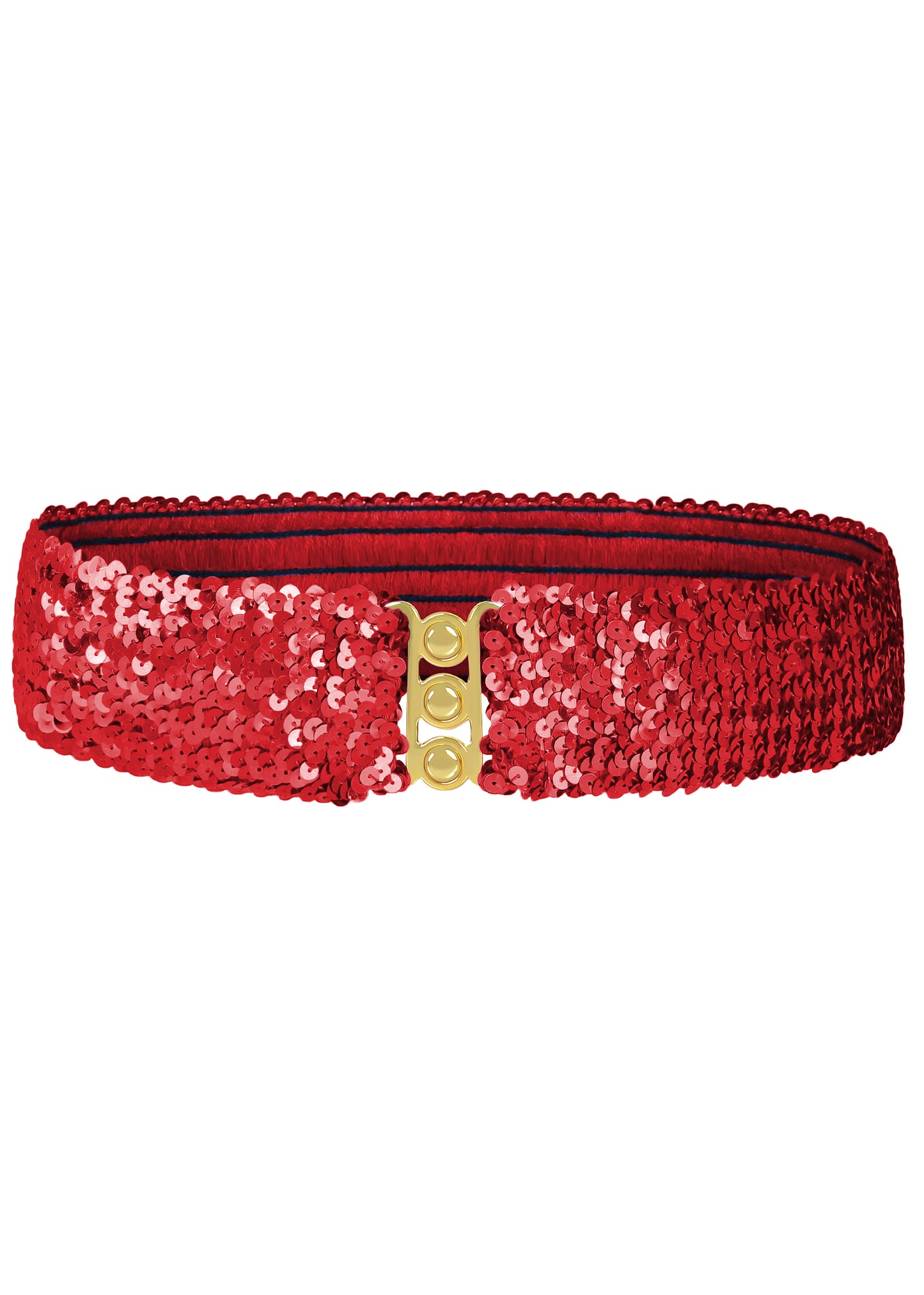 Anna-Kaci Women Glitter Sequin Belts Stretchy Sparkly Cinch Belt Disco Party Costume Elastic Waist Accessory