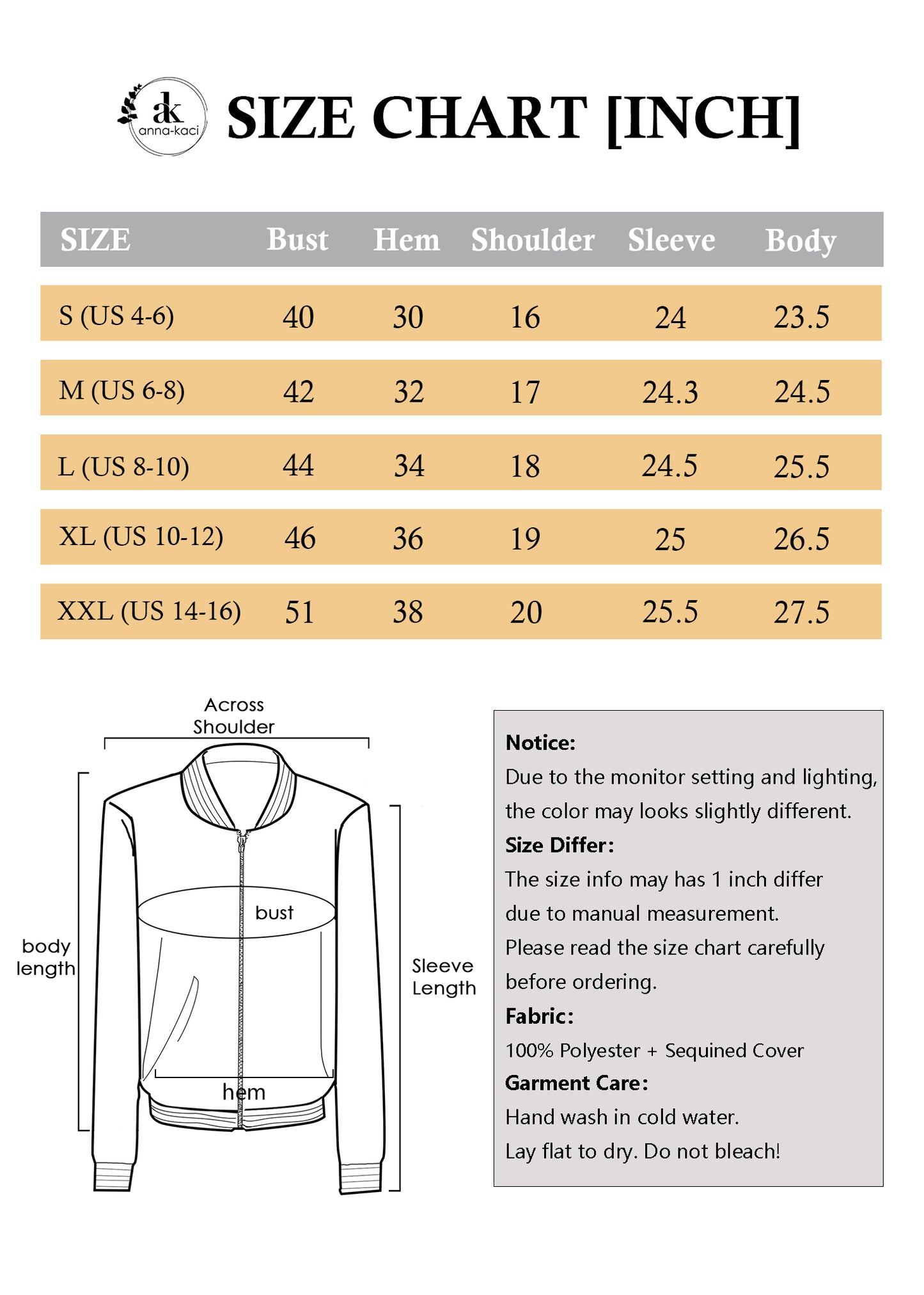 Anna-Kaci Womens Sparkly Sequin Jacket Zipper Long Sleeve Glitter Sequin Bomber Jacket with Pockets