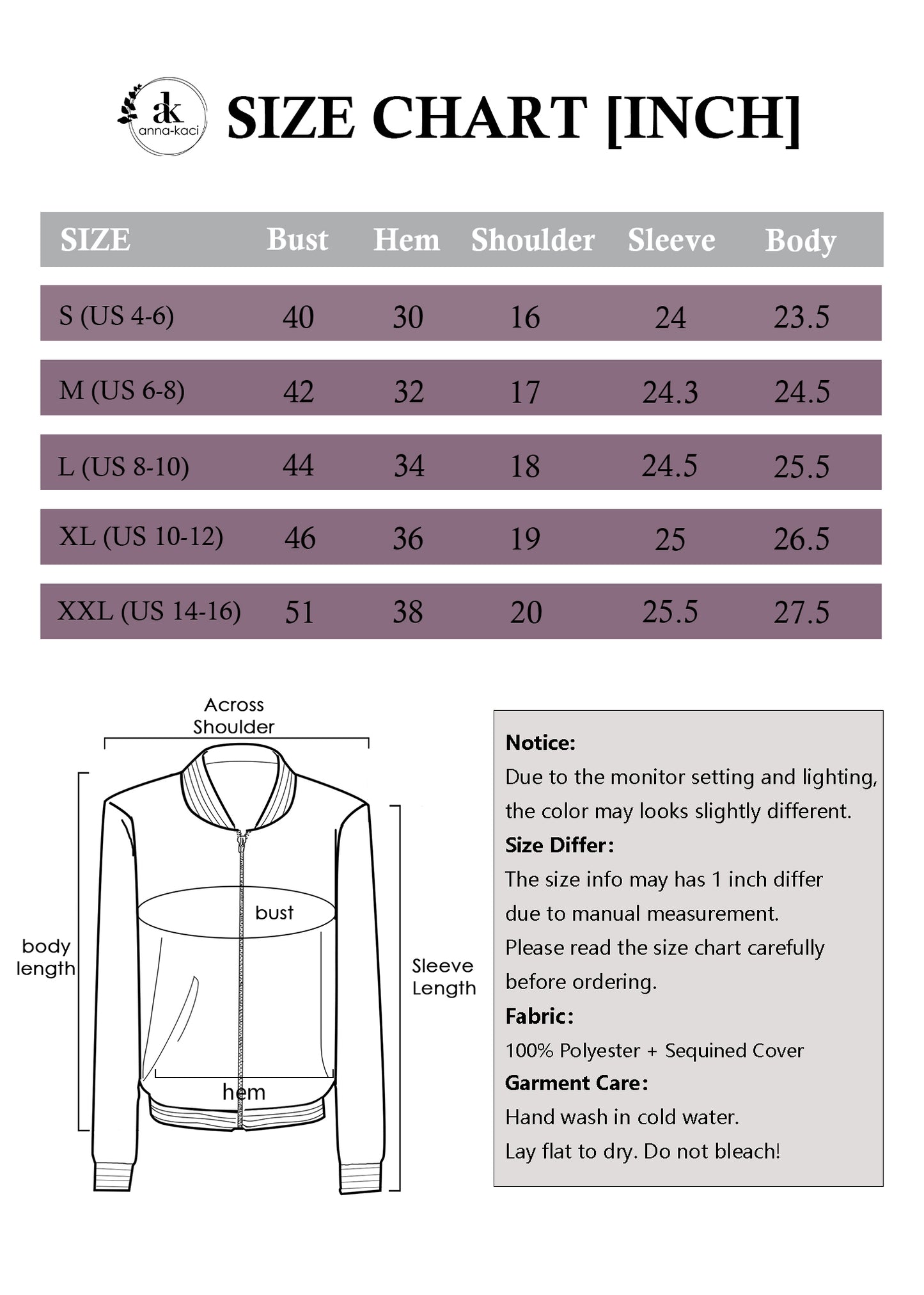 Anna-Kaci Womens Sparkly Sequin Jacket Zipper Long Sleeve Glitter Sequin Bomber Jacket with Pockets