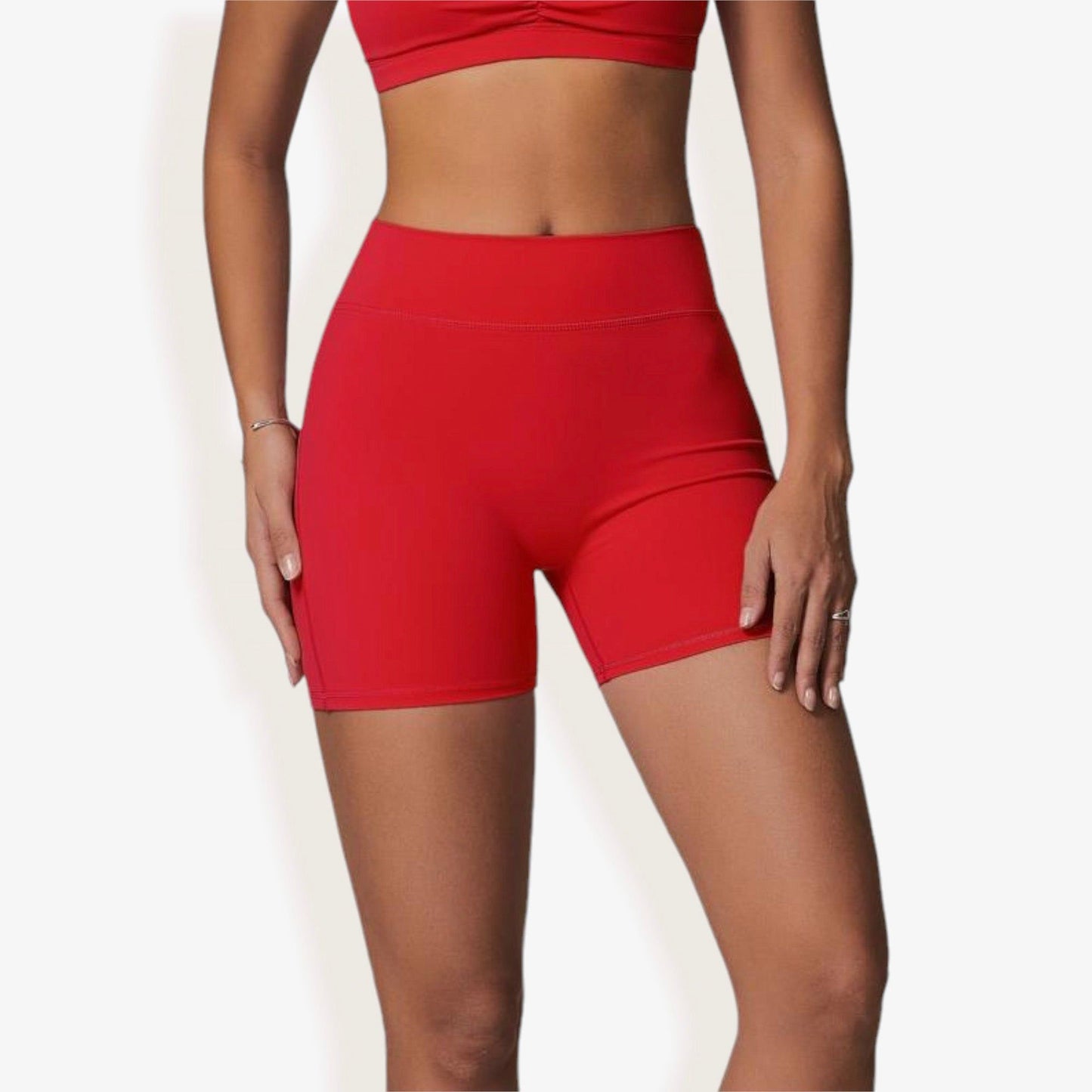 High Waist Compression Workout Shorts for Running and Yoga
