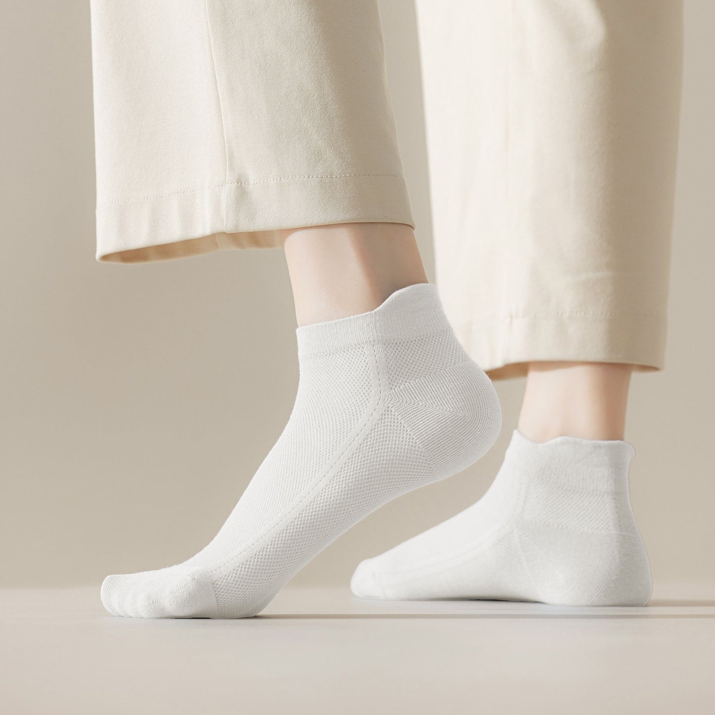 Anna-Kaci Women's No Show Socks Classic Thin Mesh Breathable 6pk