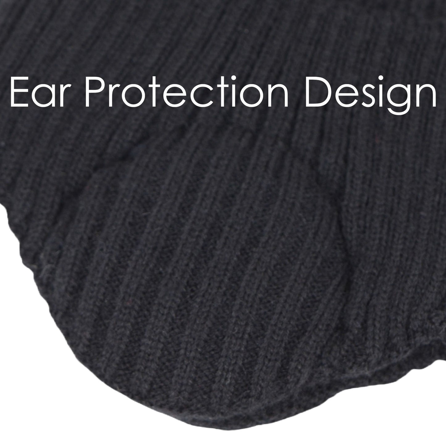Alilang Warm Winter Knitted Beanie Hat with Earflap Daily Headwear Ski Mask for Men Women