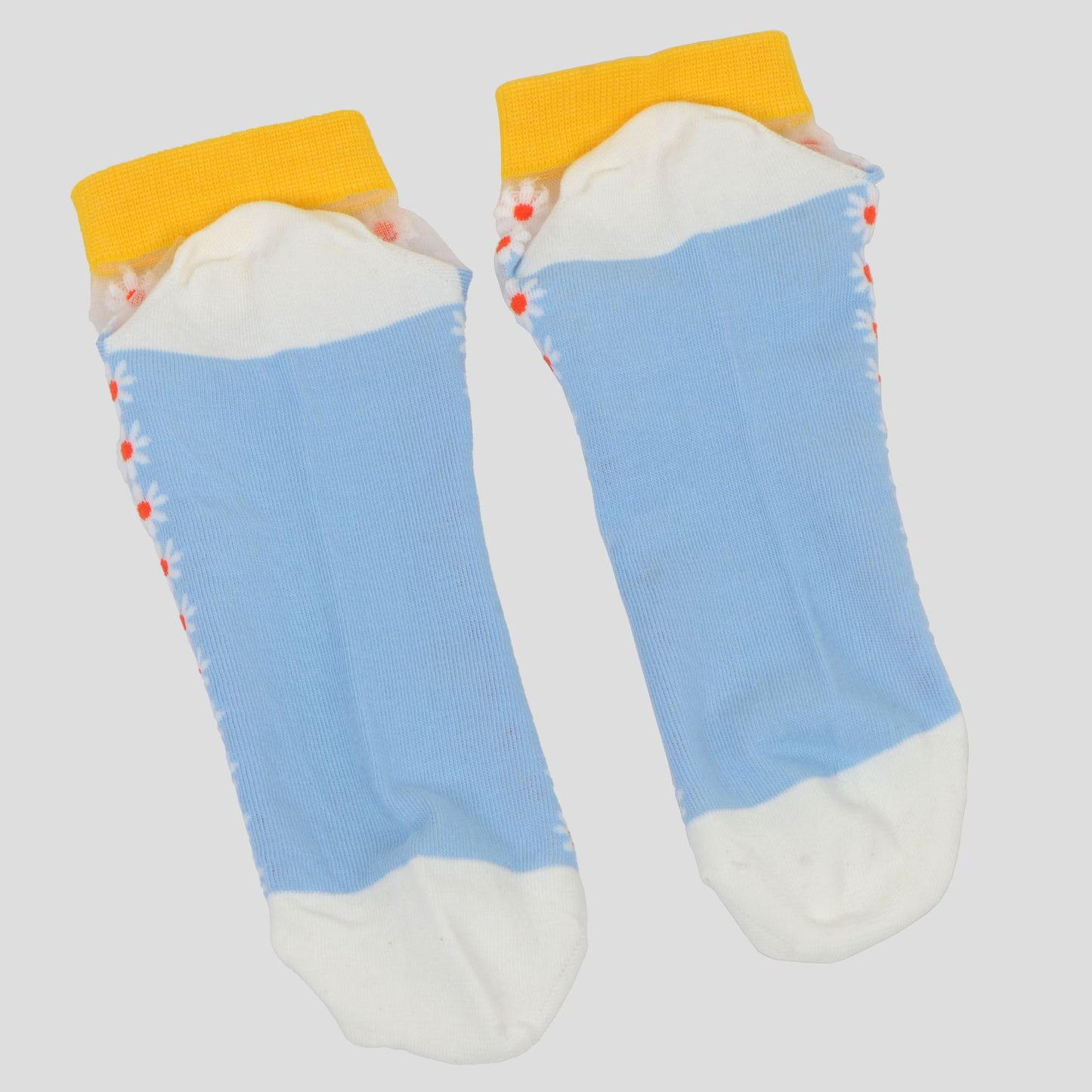 Anna-Kaci Women's Thin Semitransparent No - Show Socks 5pk Non-slip and Sweat-absorbent