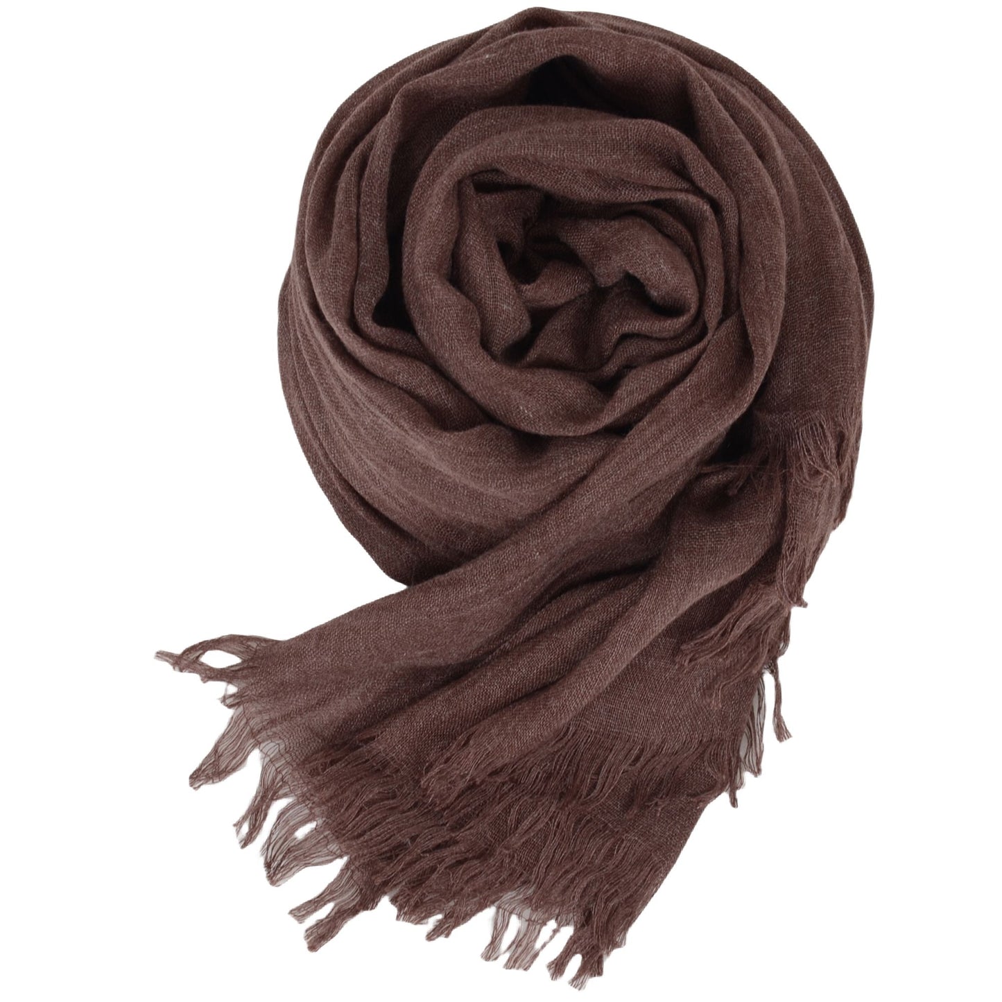 Anna-Kaci Lightweight Solid Cotton Linen Scarf Large Long Gauze Beach Wrap Shawl 78 Inches