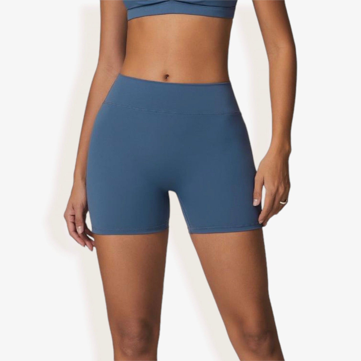 High Waist Compression Workout Shorts for Running and Yoga