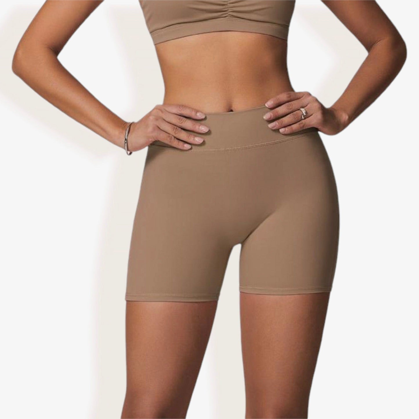 High Waist Compression Workout Shorts for Running and Yoga