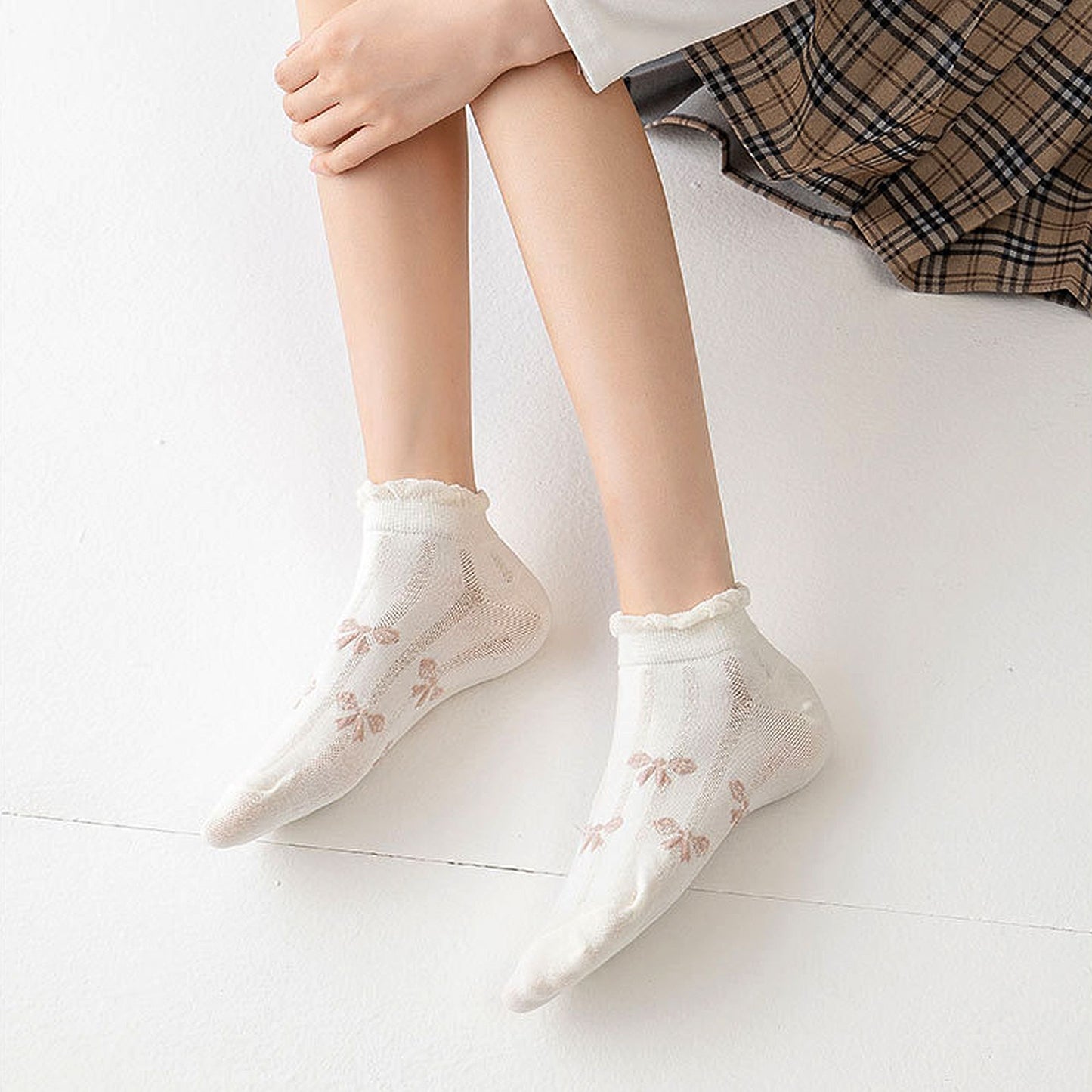 Anna-Kaci Women's Adorable Summer Ruffle Ankle Socks 5pk