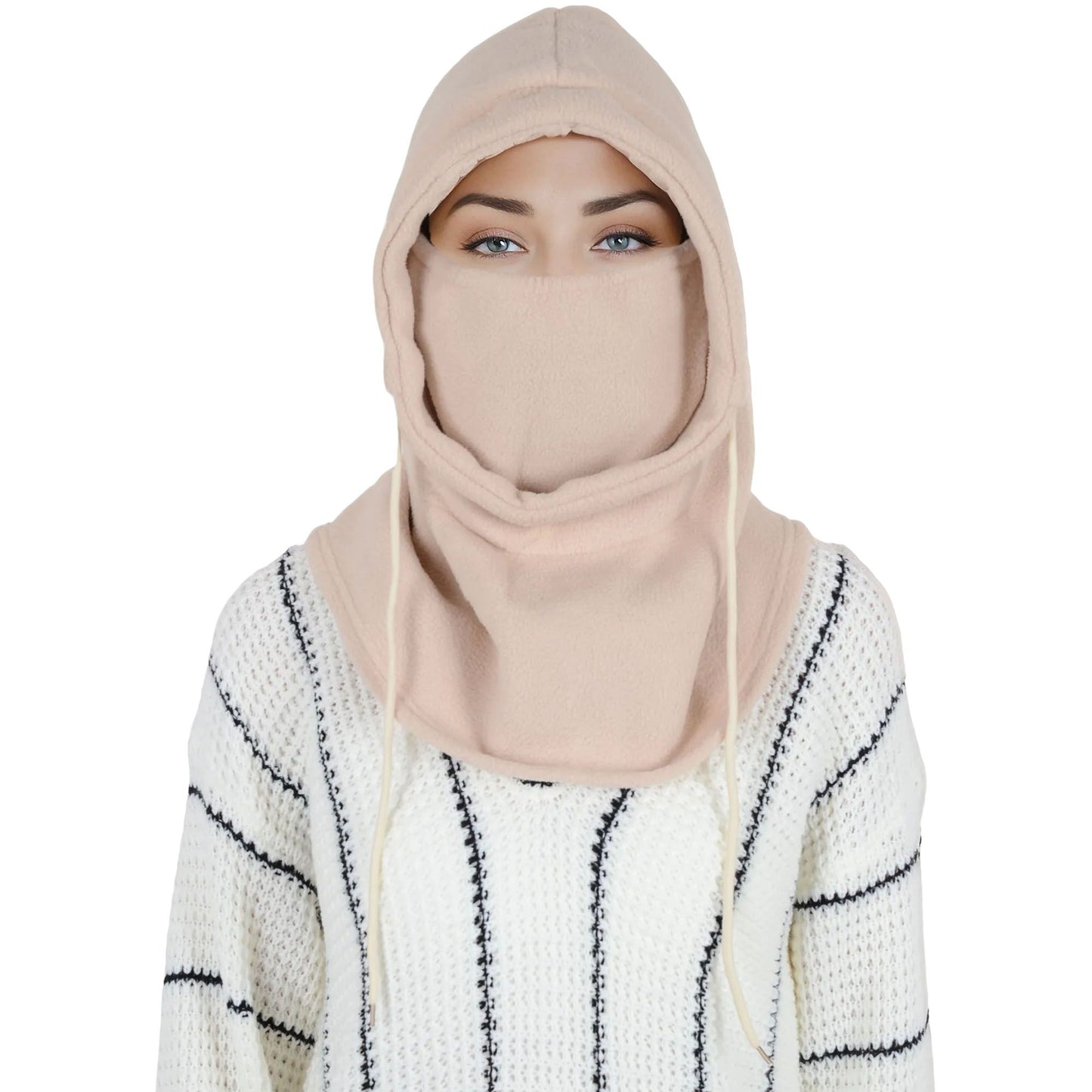 Alilang Winter Fleece Face Mask Balaclava Warm Neck Face Cover Hat Cap Hooded Scarf for Men and Women