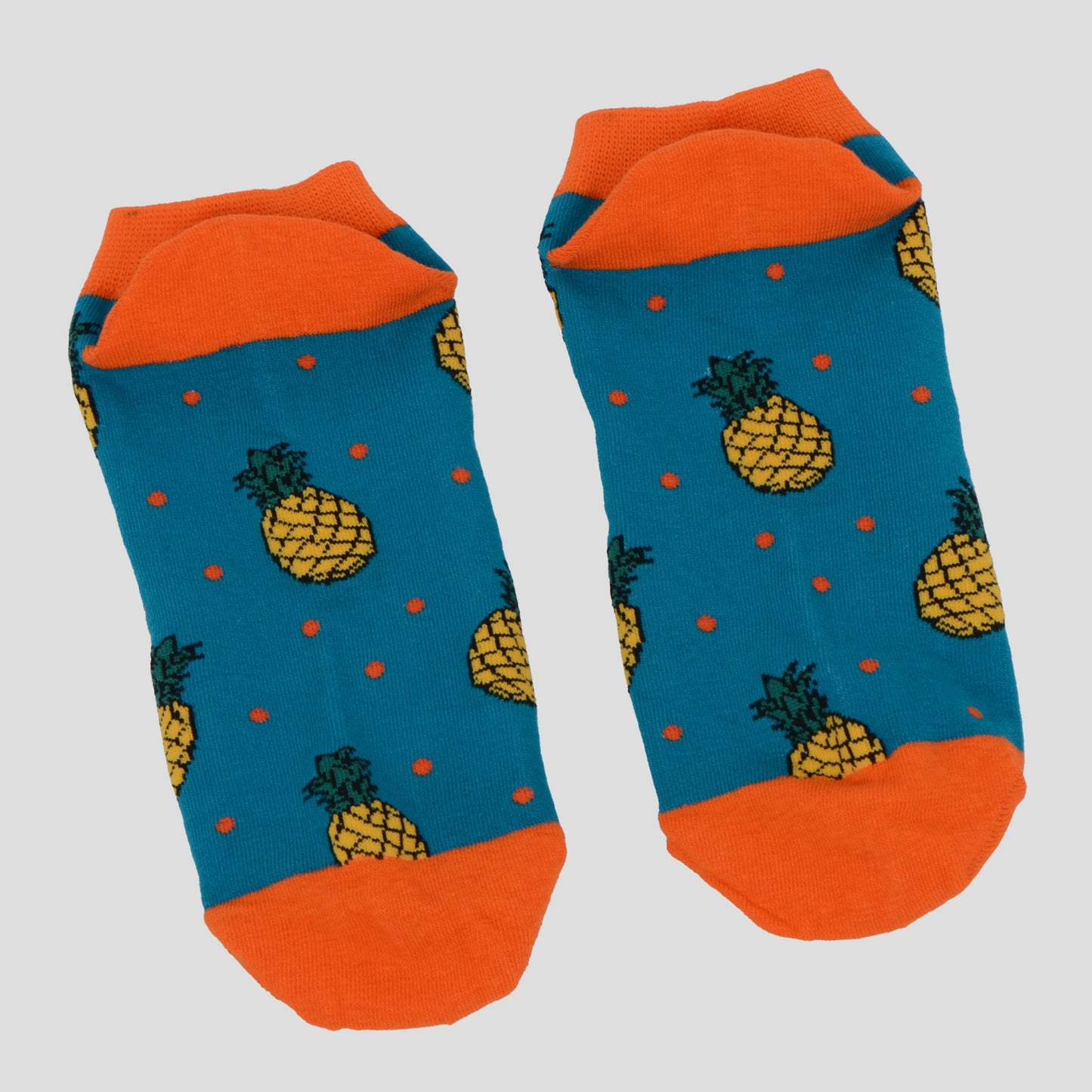 Anna-Kaci Women's Fruit Print No Show Socks Breathable Cotton 6pk