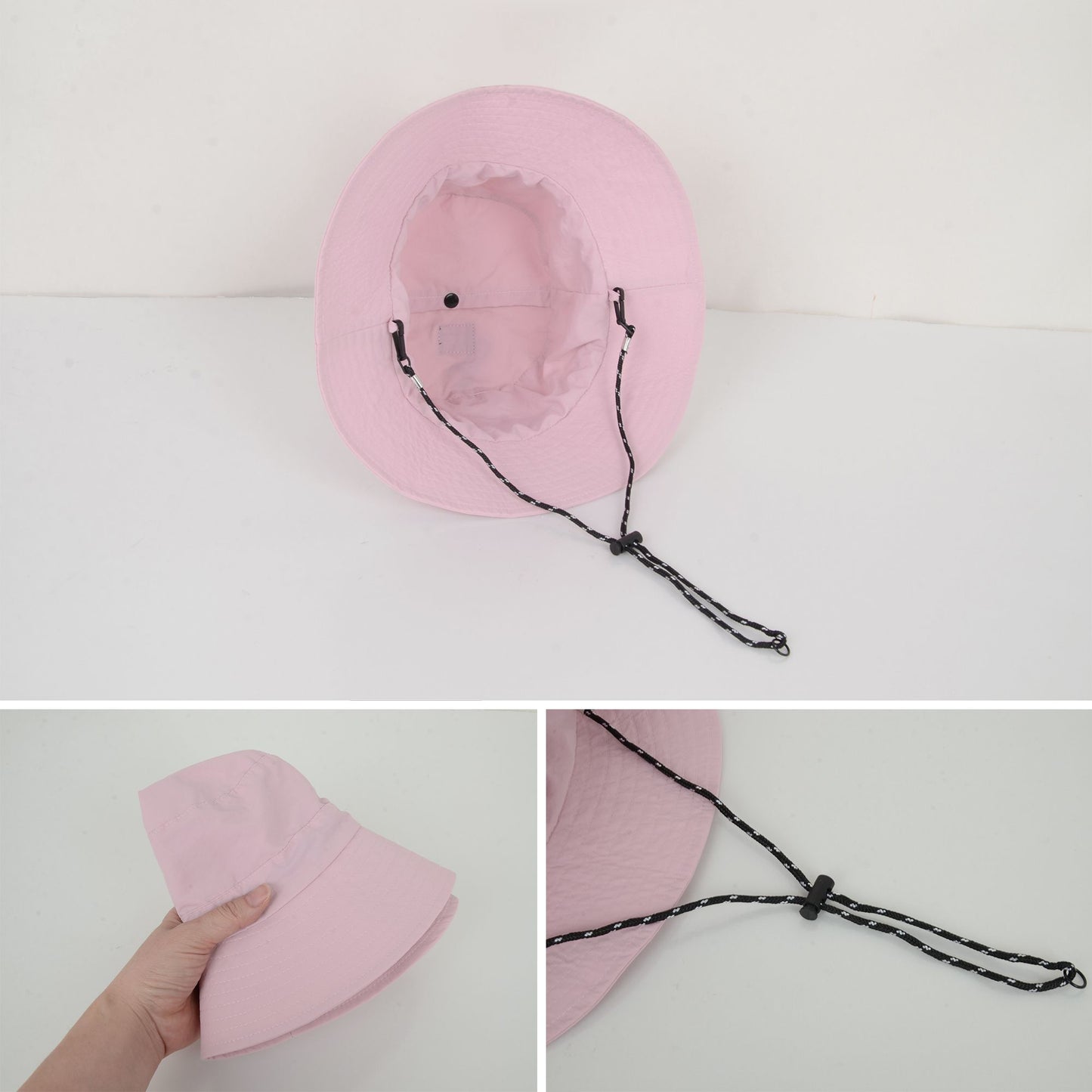 Anna-Kaci Water-Resistant Packable Bucket Hat with Adjustable Chin Strap Quick-Dry Fabric for Beach Hiking Camping and Outdoor Travel