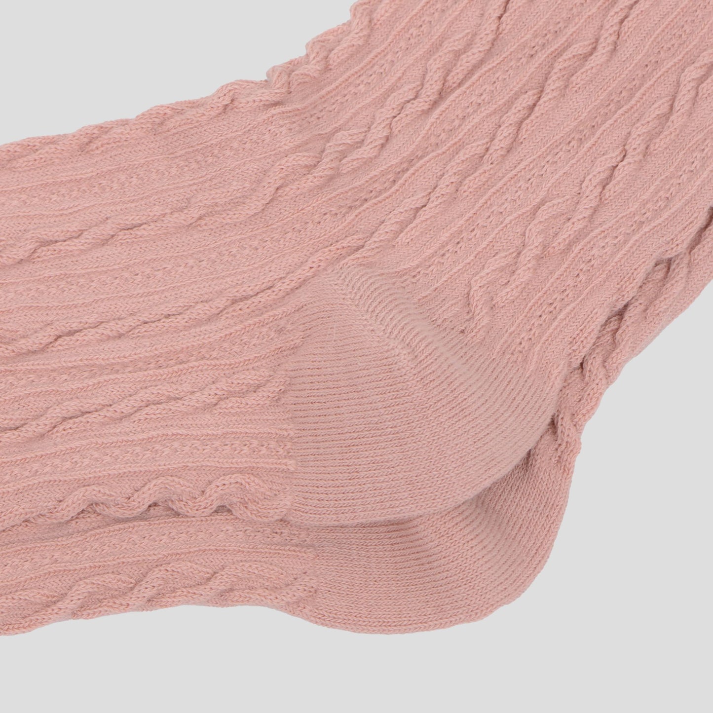 Anna-Kaci Women's Classic Crew Socks Cable-Knit Cotton for Casual Stability and Comfort 2 Pairs