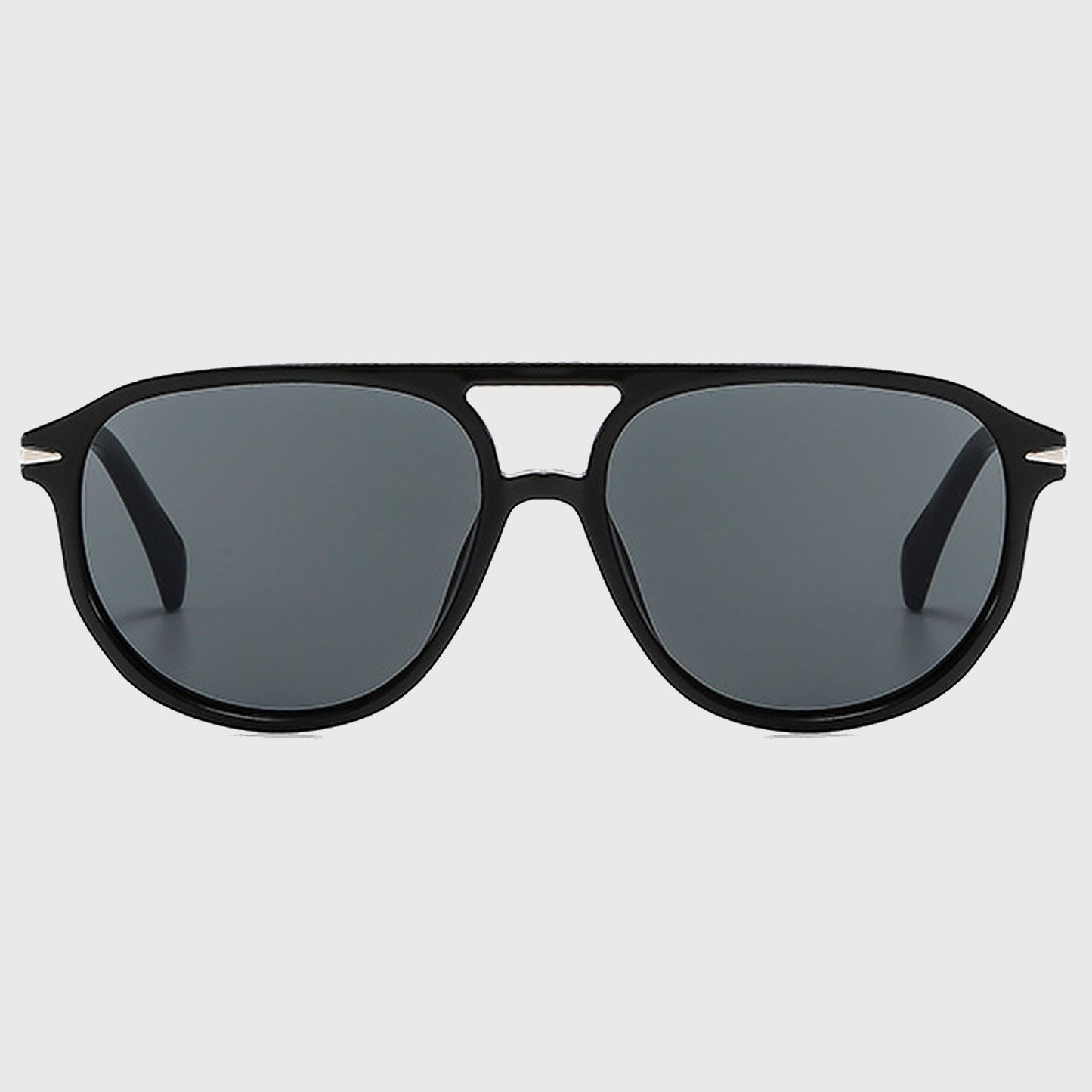 Anna-Kaci Women's Retro-Inspired Double-Bridge Square Sunglasses