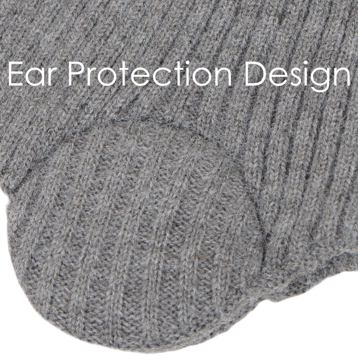 Alilang Warm Winter Knitted Beanie Hat with Earflap Daily Headwear Ski Mask for Men Women