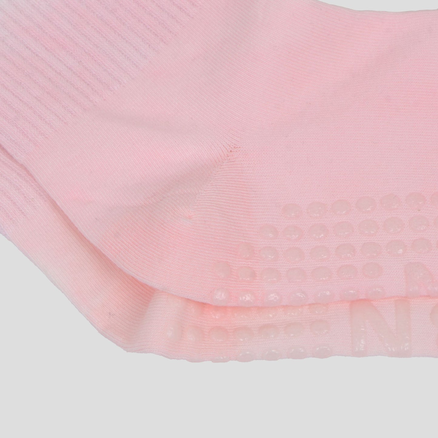 Anna-Kaci Women's Gradient Color Athletic Crew Socks Non Slip Silicone Cushioned Sole for Yoga Jogging 2 Pairs