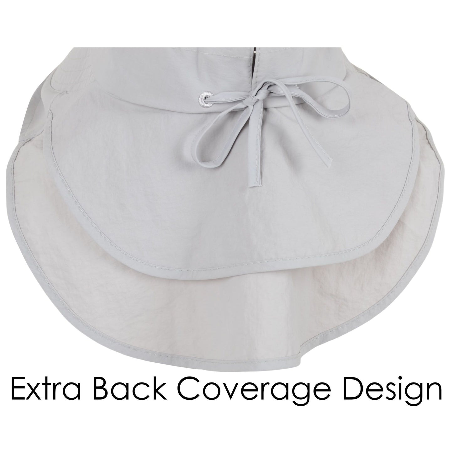 Alilang Womens Sun Hat Wide Brim Bucket Hats with Neck Flap and Ponytail Hole for Summer Beach Fishing Hiking
