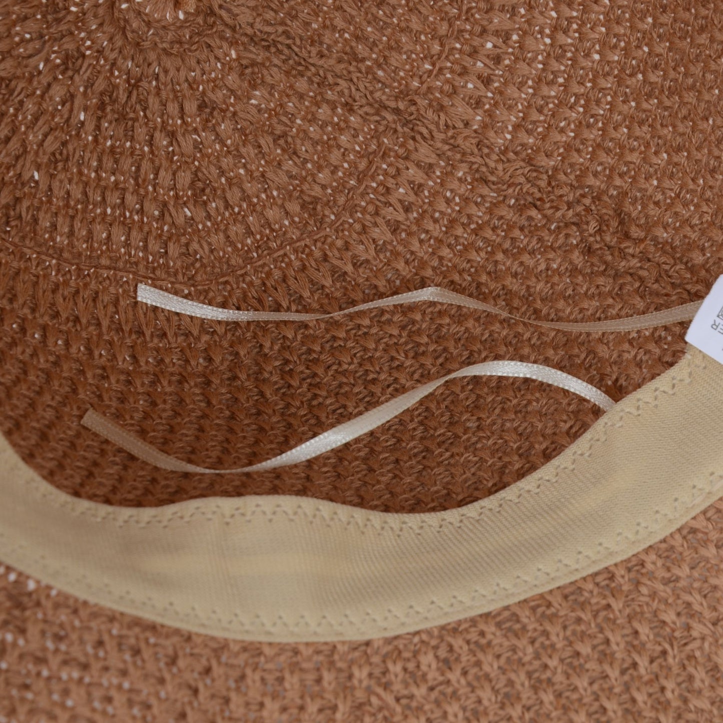 Anna-Kaci Women's Woven Floppy Bucket Hat with Scalloped Brim Edge Detail