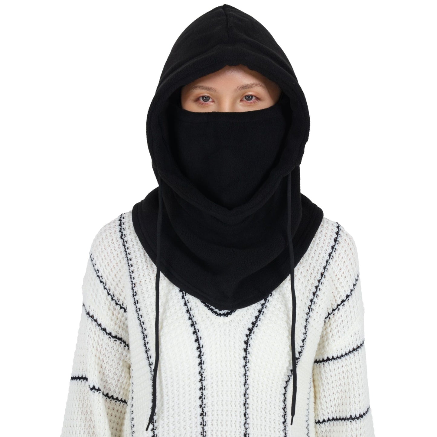 Alilang Winter Fleece Face Mask Balaclava Warm Neck Face Cover Hat Cap Hooded Scarf for Men and Women