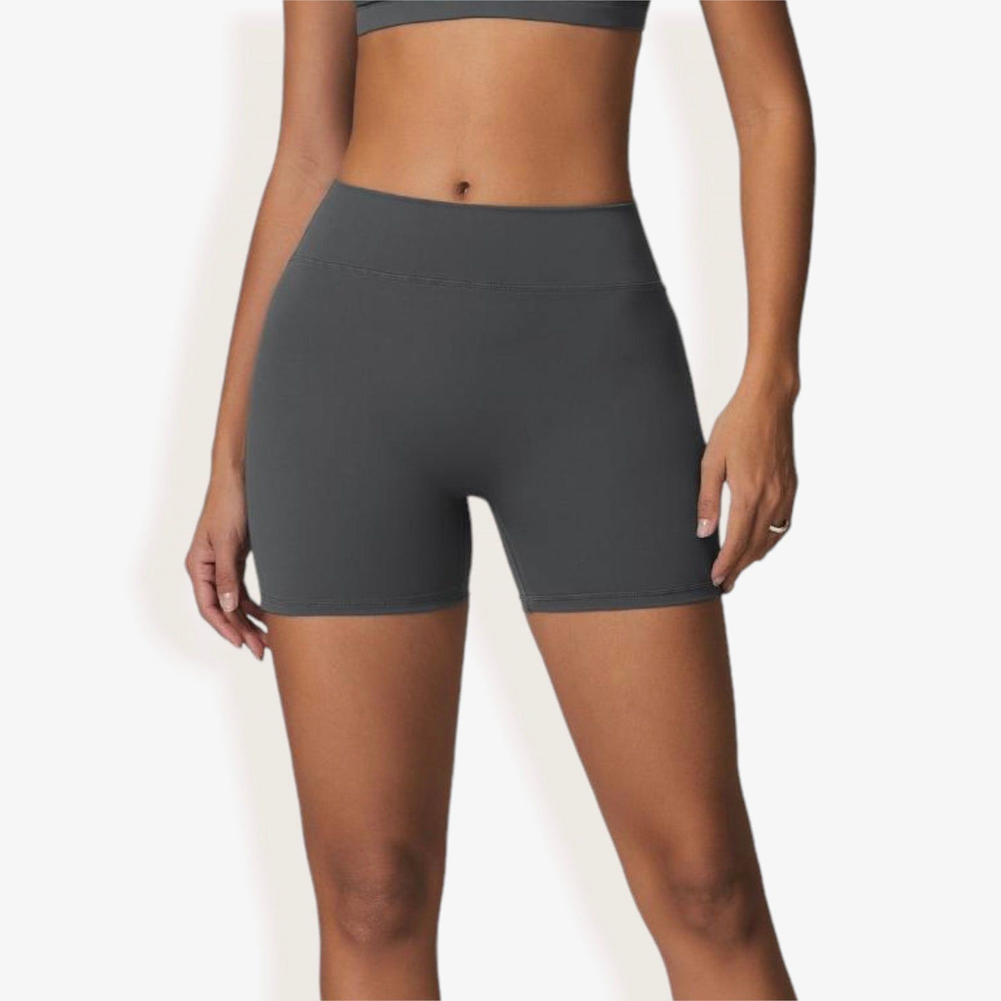 High Waist Compression Workout Shorts for Running and Yoga