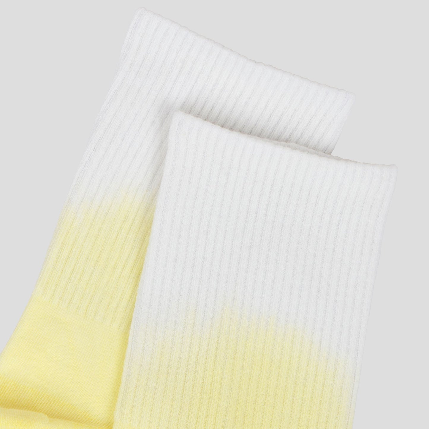 Anna-Kaci Women's Gradient Color Athletic Crew Socks Non Slip Silicone Cushioned Sole for Yoga Jogging 2 Pairs