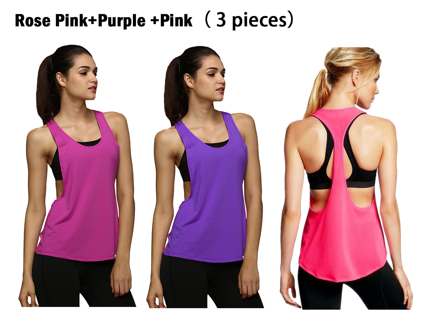 Camiseta sin mangas holgada con espalda cruzada para hacer yoga