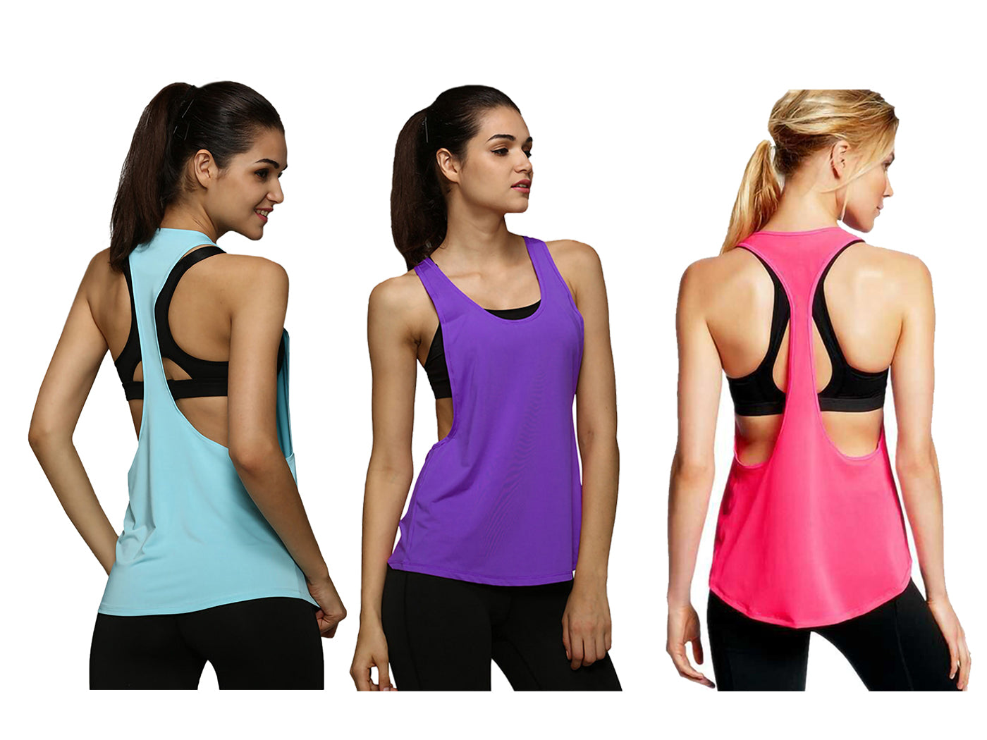 Camiseta sin mangas holgada con espalda cruzada para hacer yoga