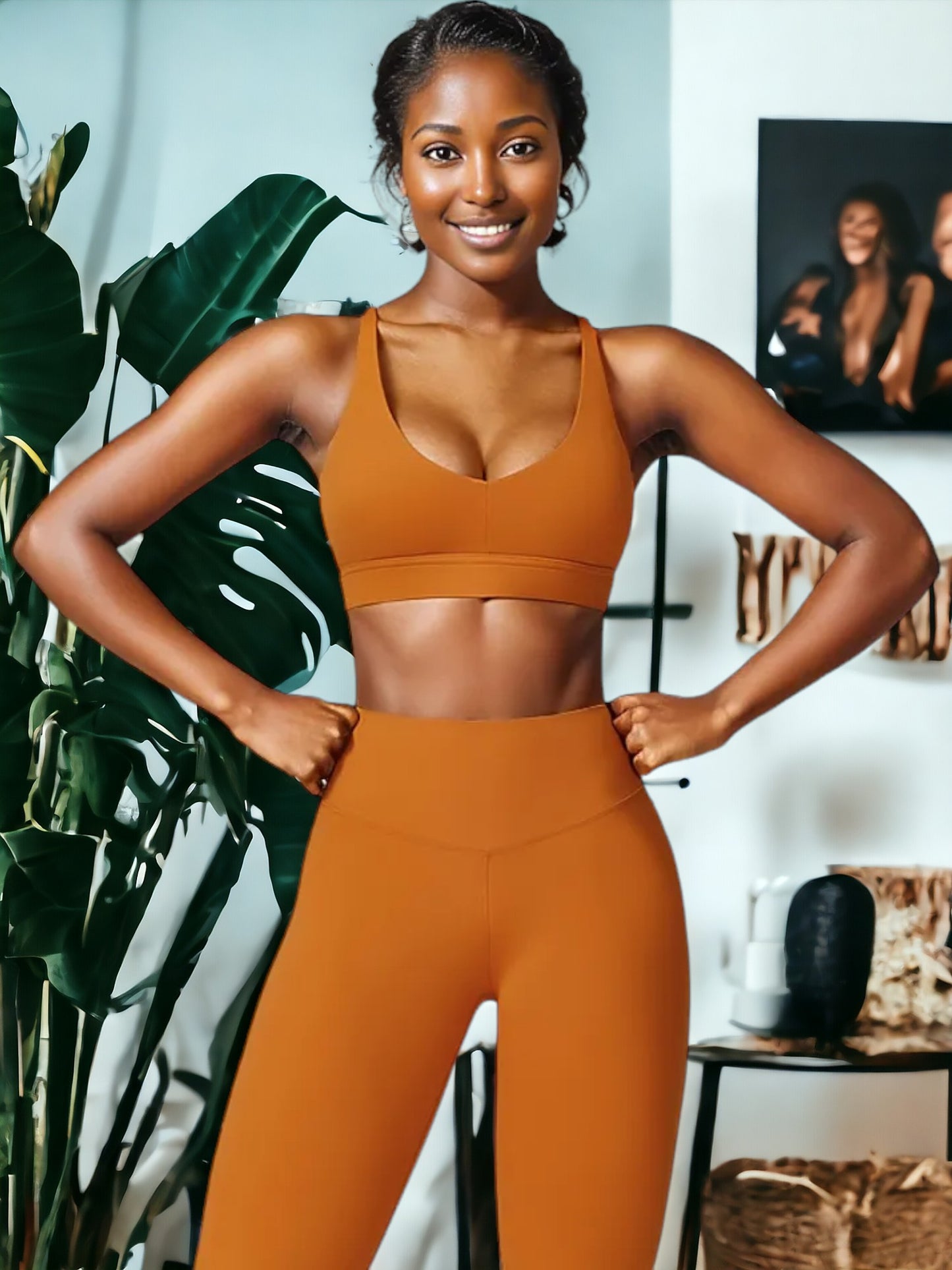 Sujetador deportivo de compresión de secado rápido y ajustado