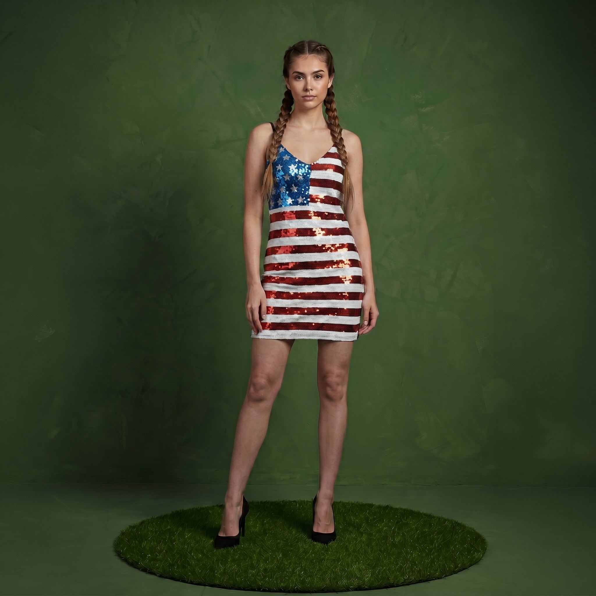 american flag bodycon dress American Flag Bodycon Dress: Patriotic Stars & Stripes USA Dress