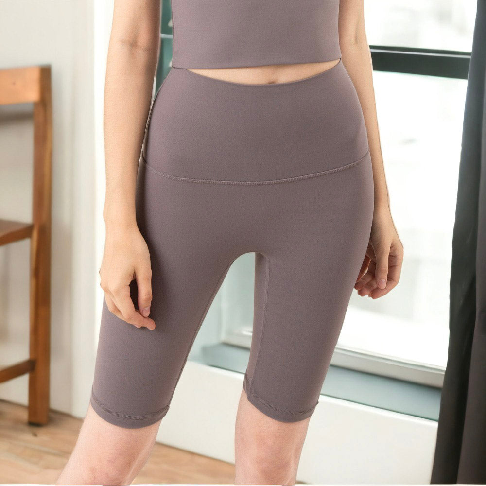 Pantalones cortos básicos de ciclista con cintura alta