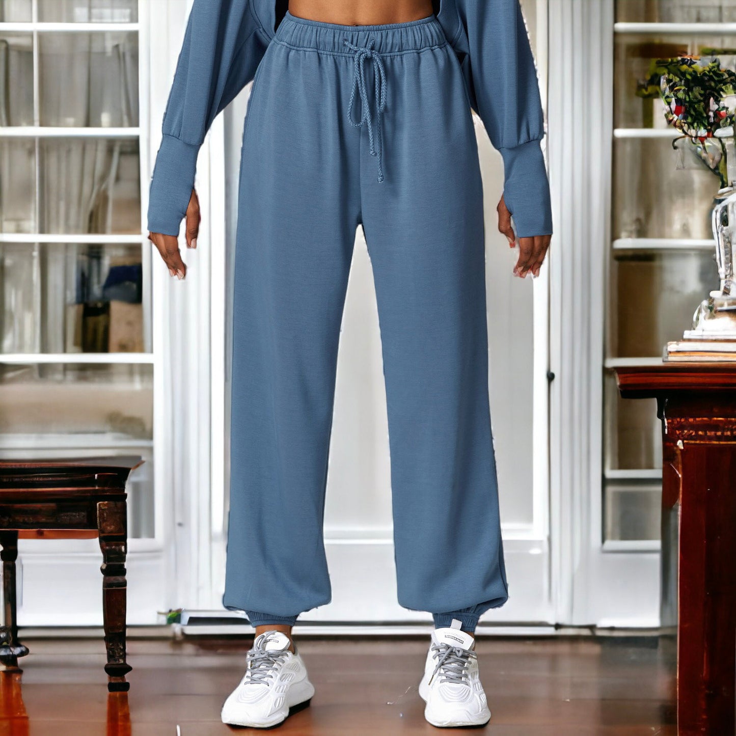 Pantalones deportivos de cintura alta y confort