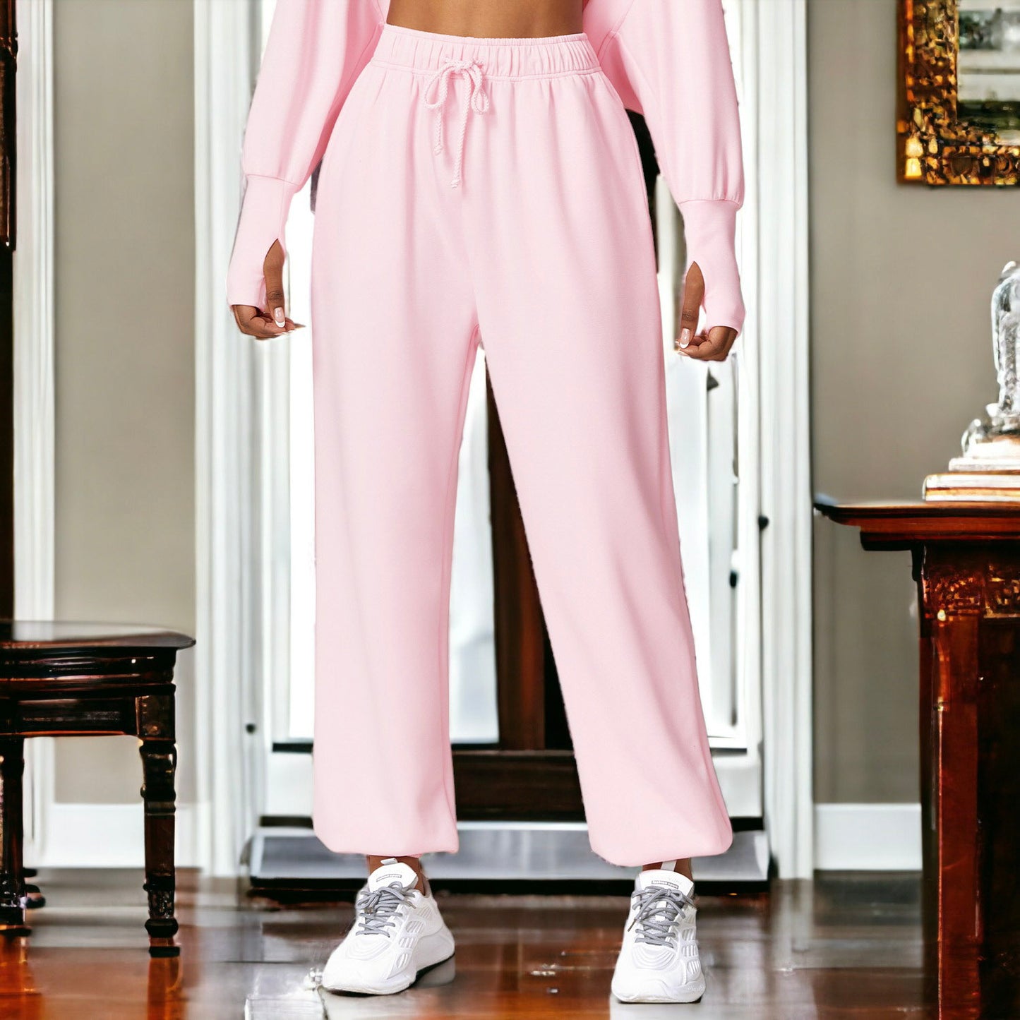 Pantalones deportivos de cintura alta y confort